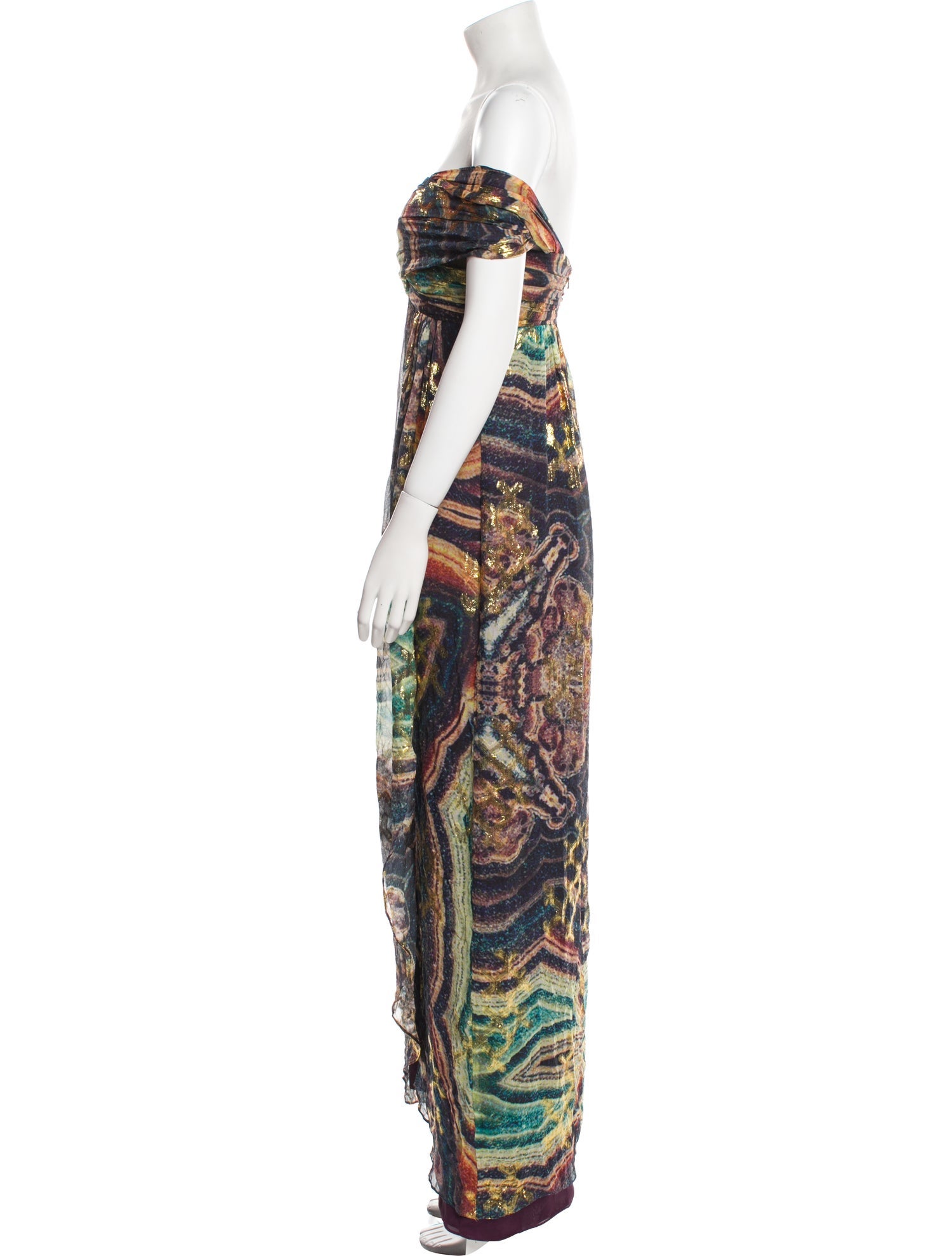 Nicole Miller Silk Long Dress