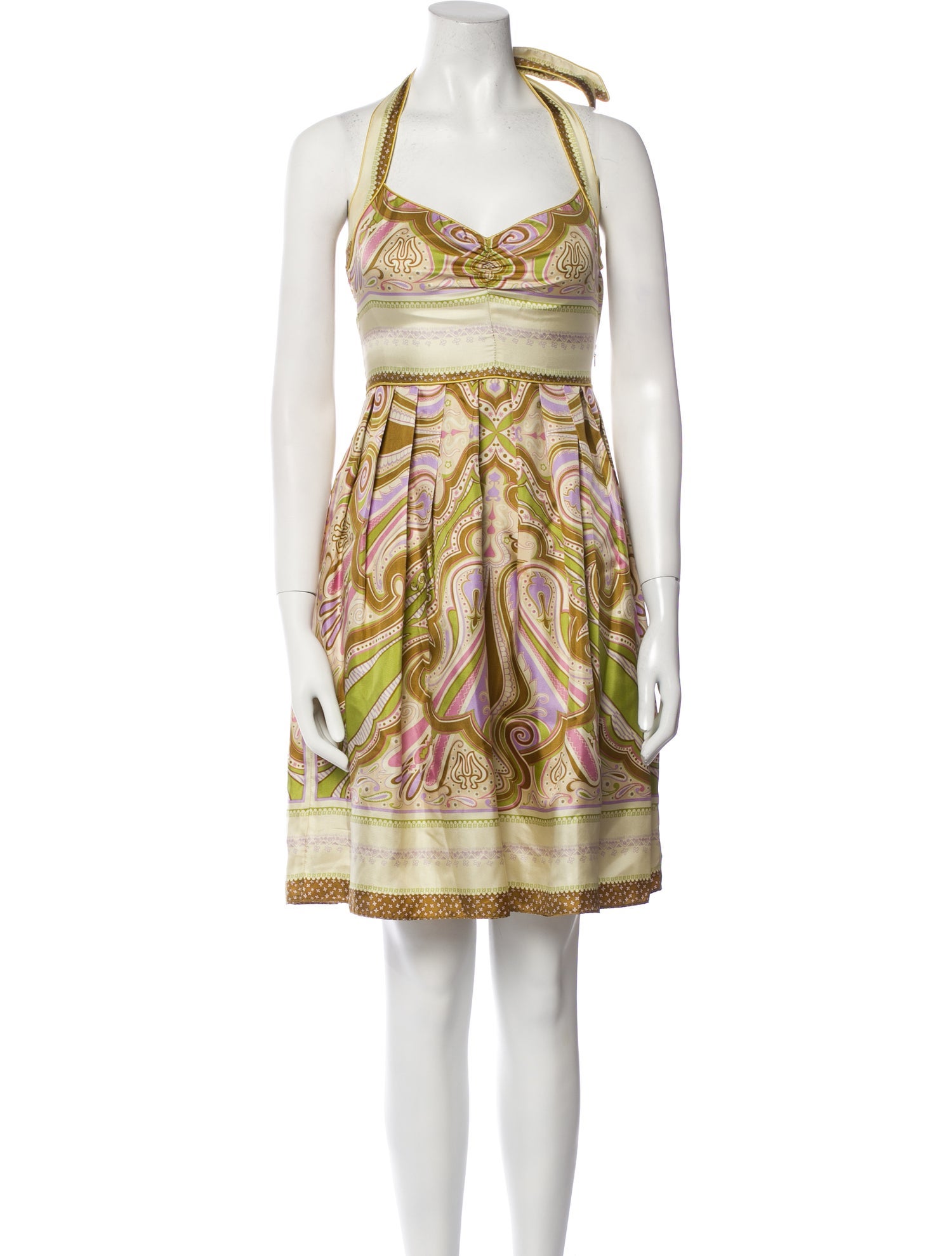 Nicole Miller Silk Knee-Length Dress