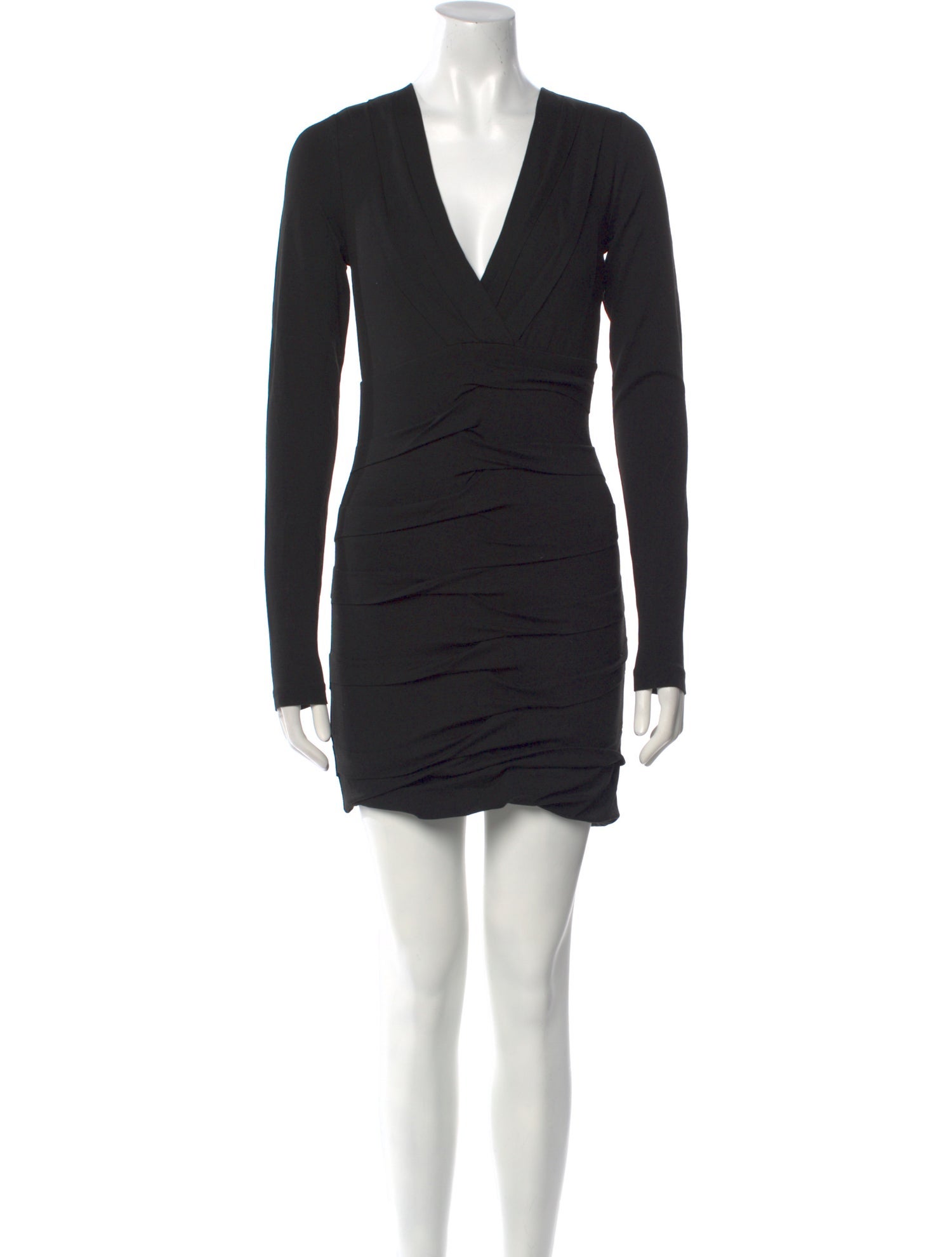 Nicole Miller V-Neck Knee-Length Dress