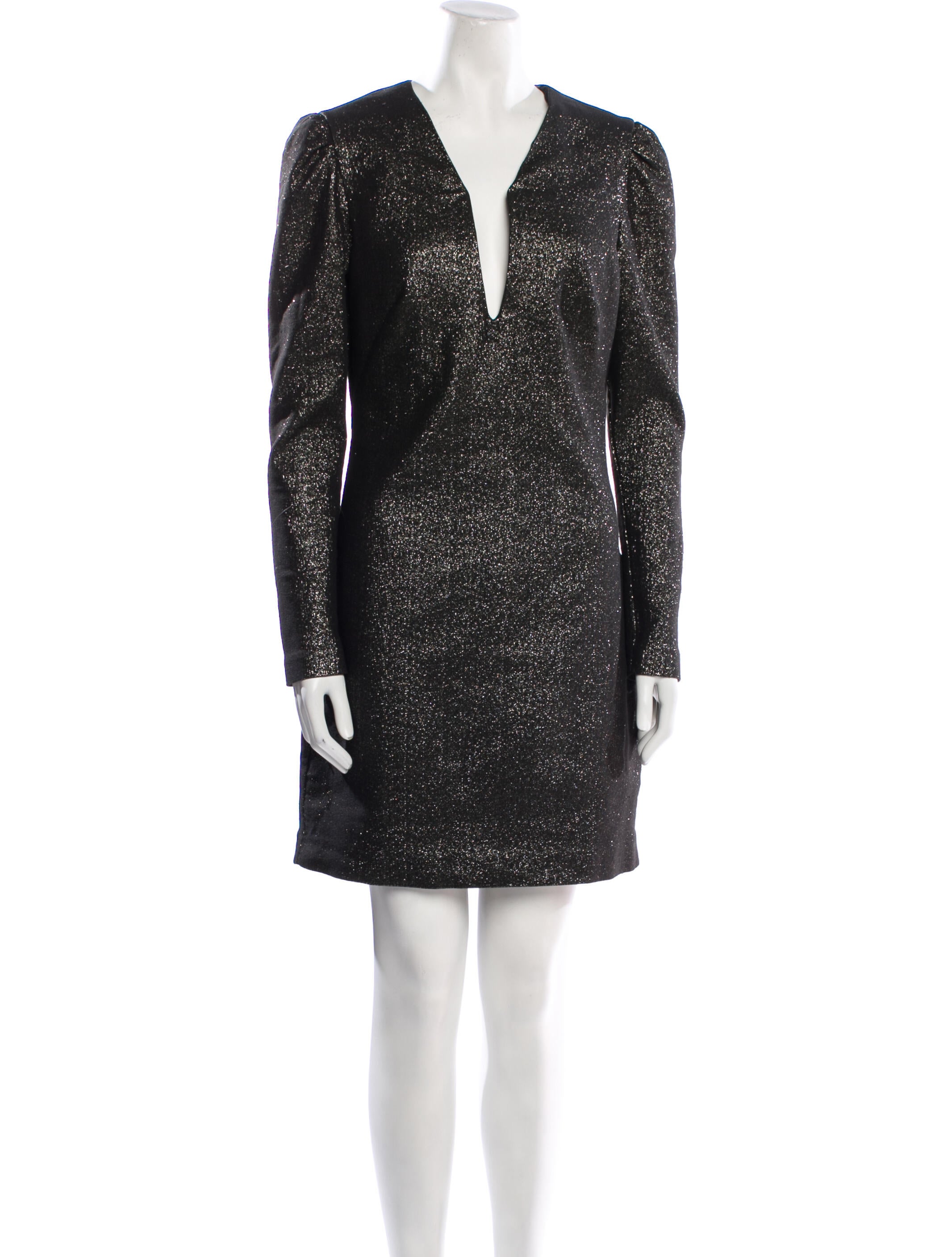 Nicole Miller V-Neck Mini Dress