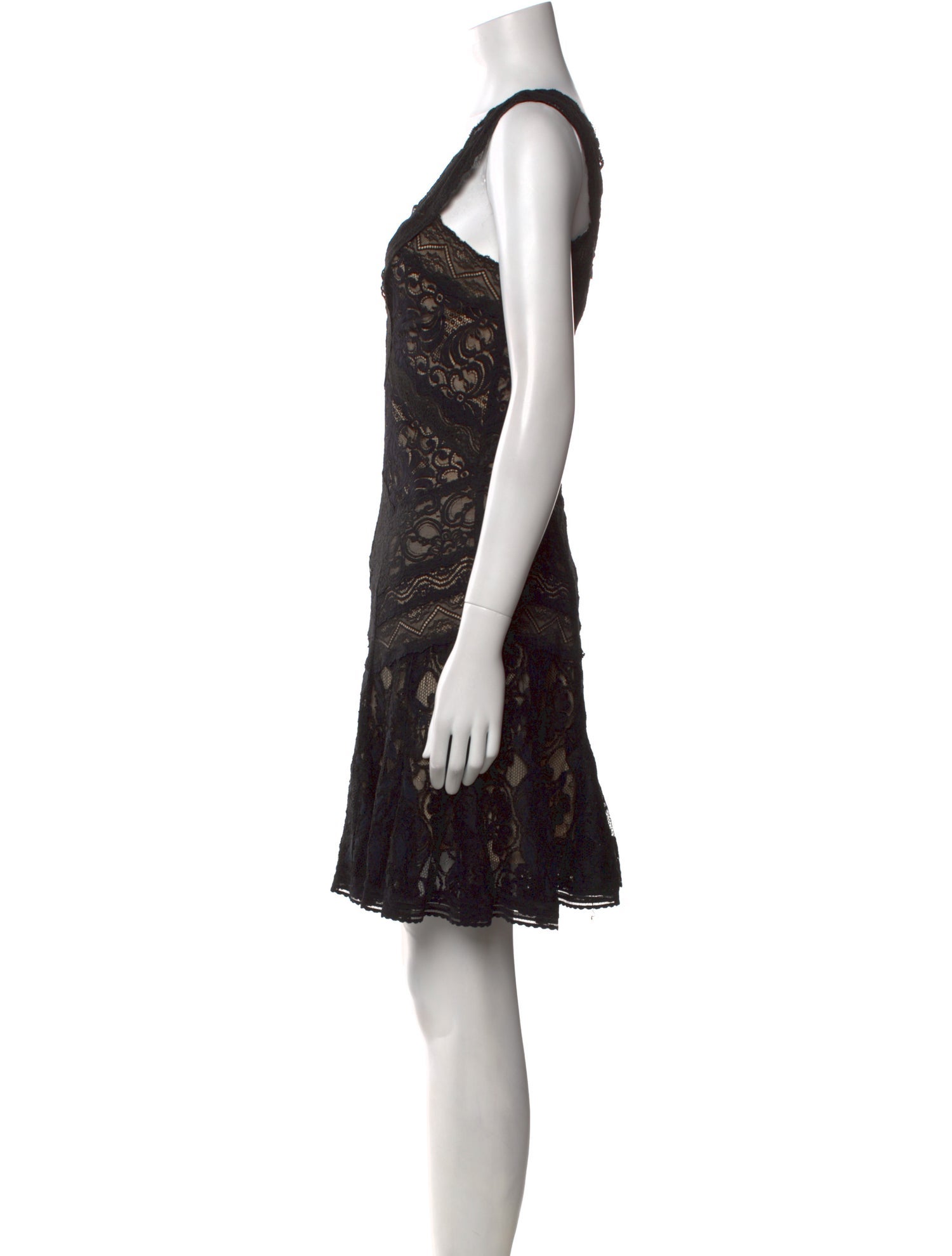 Nicole Miller Lace Pattern Mini Dress