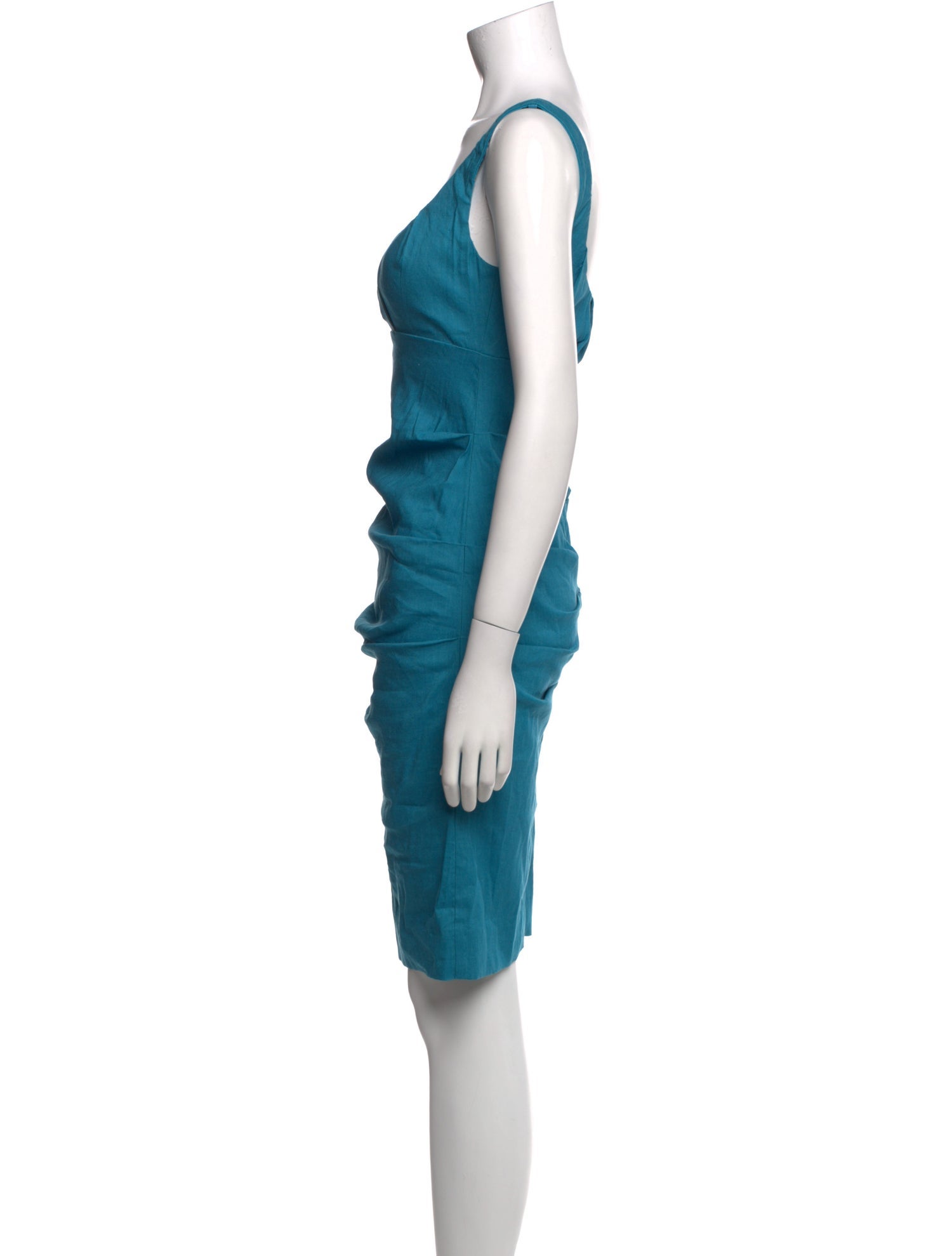 Nicole Miller Linen Knee-Length Dress