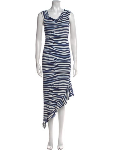 Nicole Miller Dresses Striped Long Dress S
