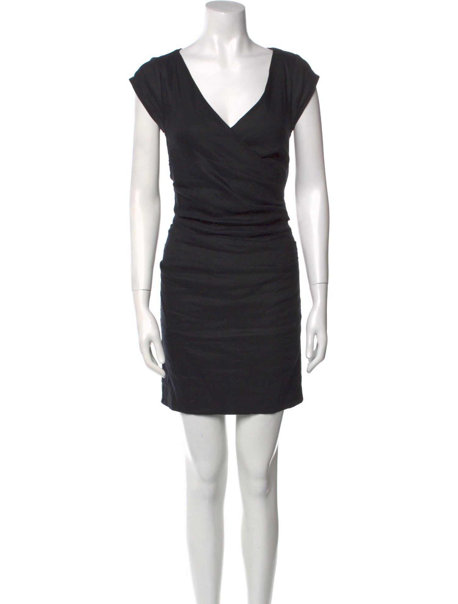 Nicole Miller V-Neck Mini Dress