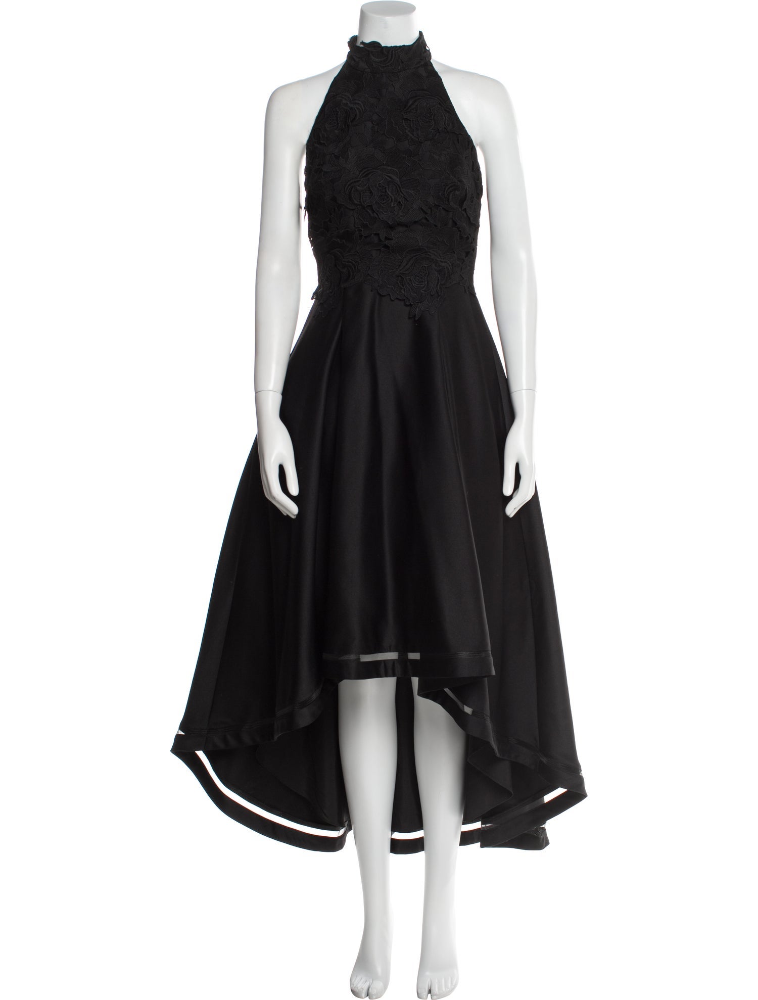 Nicole Miller Mock Neck Long Dress