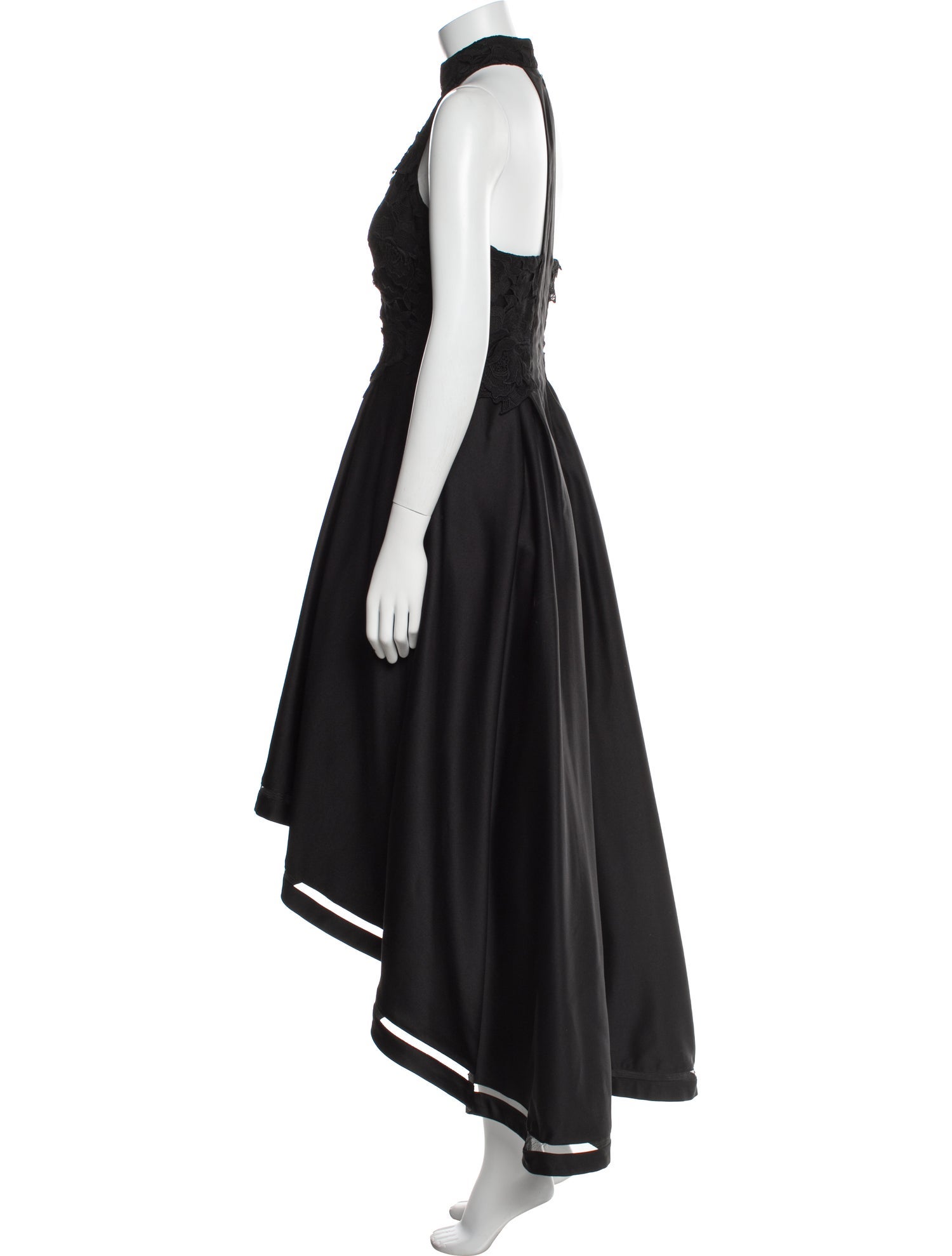 Nicole Miller Mock Neck Long Dress