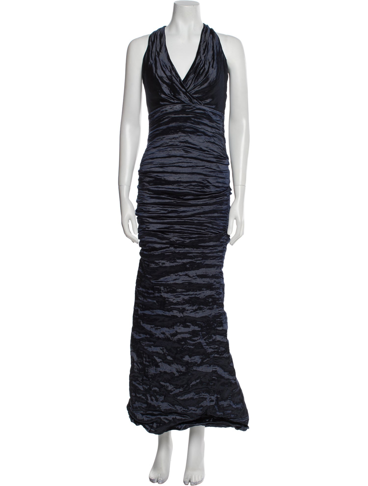 Nicole Miller V-Neck Long Dress