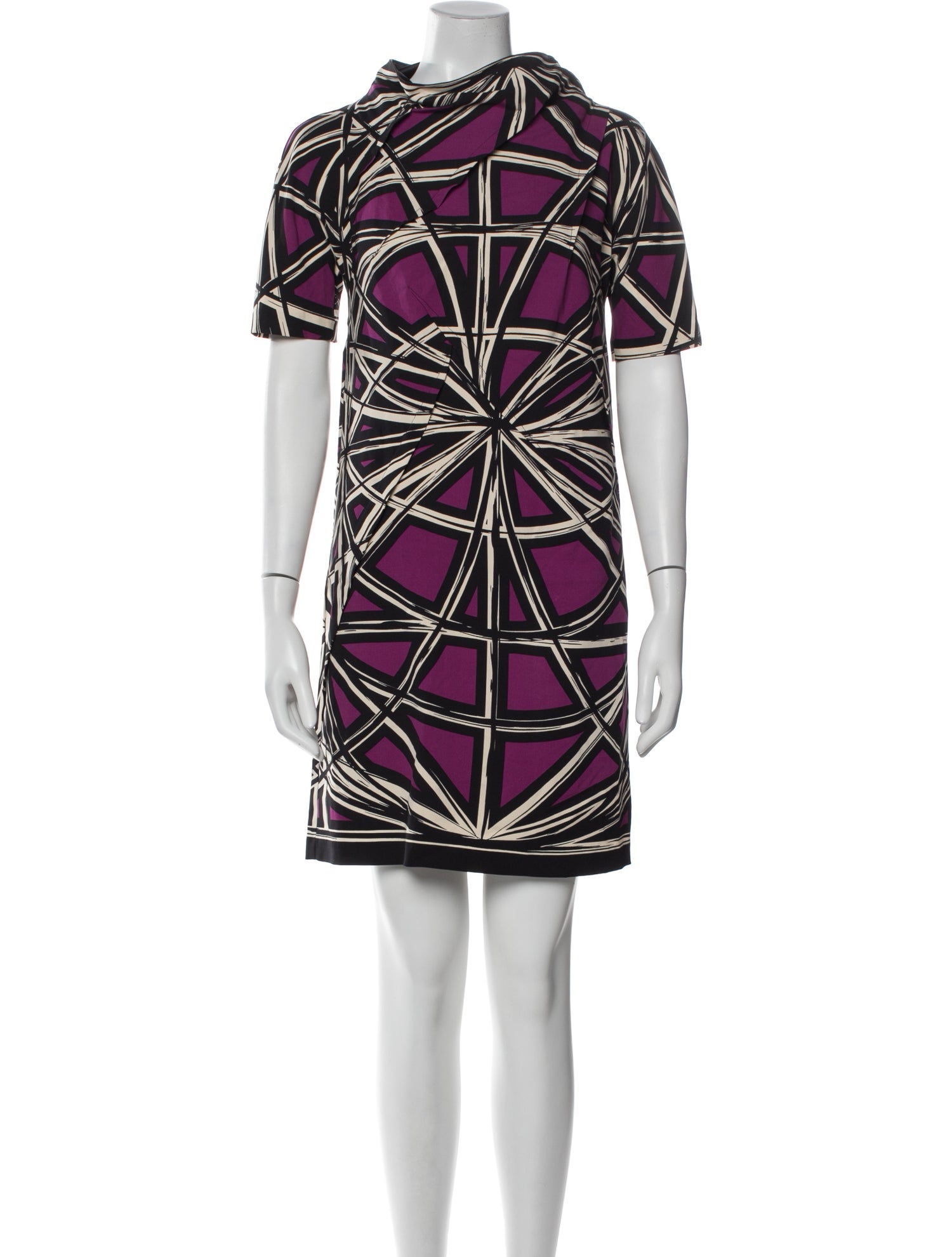 Nicole Miller Printed Mini Dress