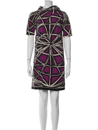 Nicole Miller Printed Mini Dress