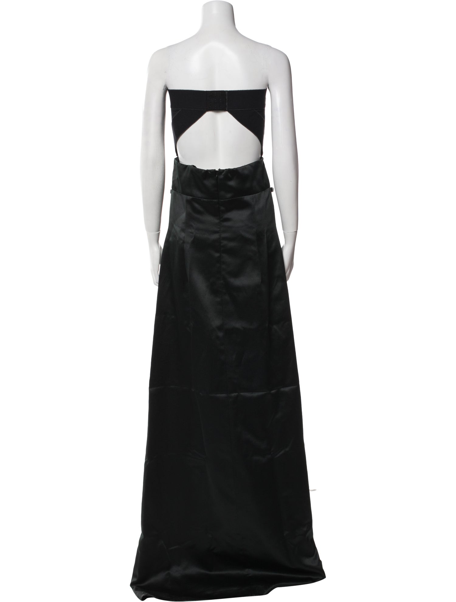 nicole miller black strapless dress Nicole Miller Black Floral Strapless Cocktail Dress main image 1