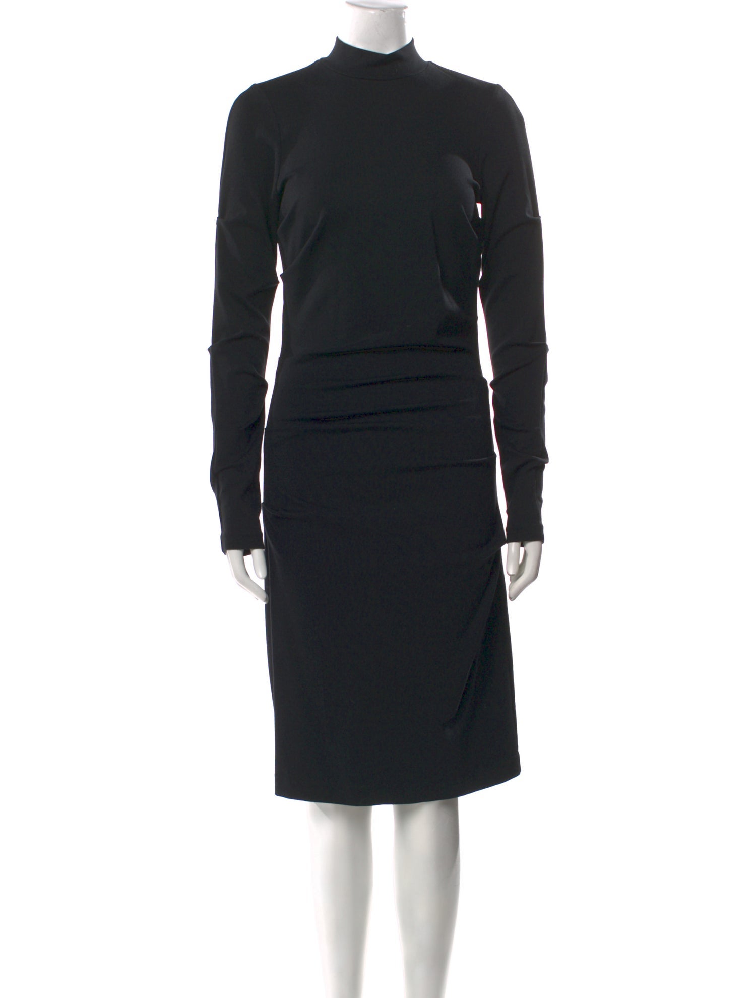 Nicole Miller Mock Neck Midi Length Dress