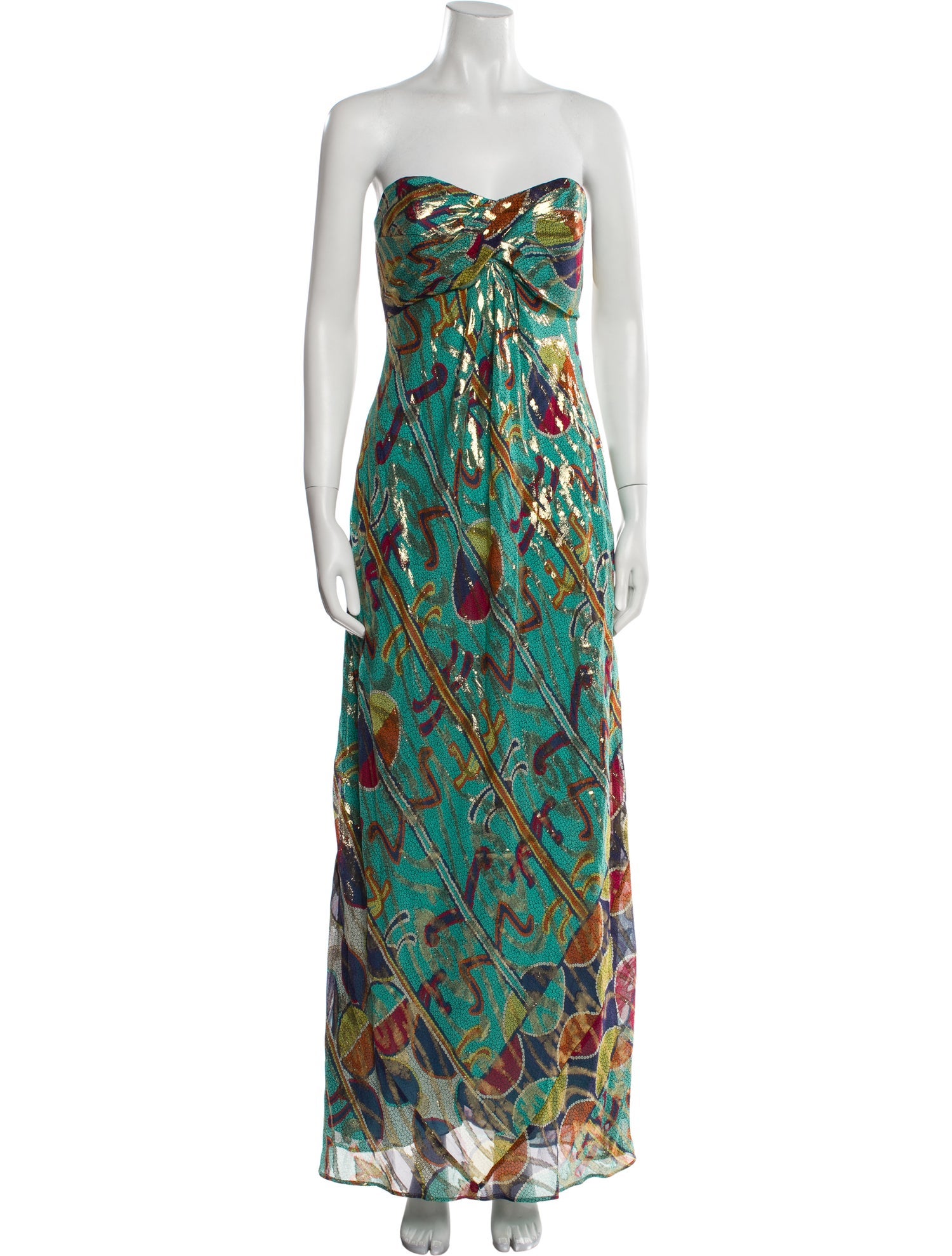 Nicole Miller Silk Long Dress