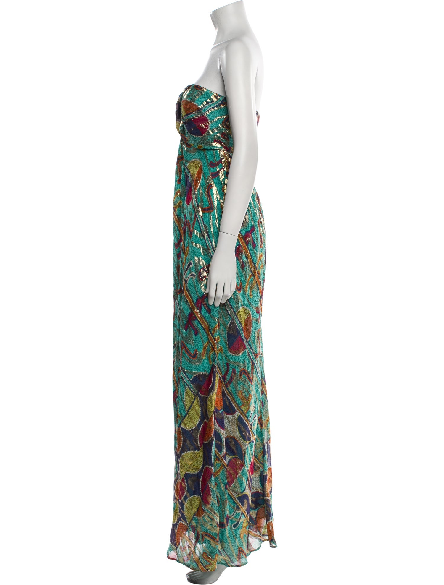 Nicole Miller Silk Long Dress