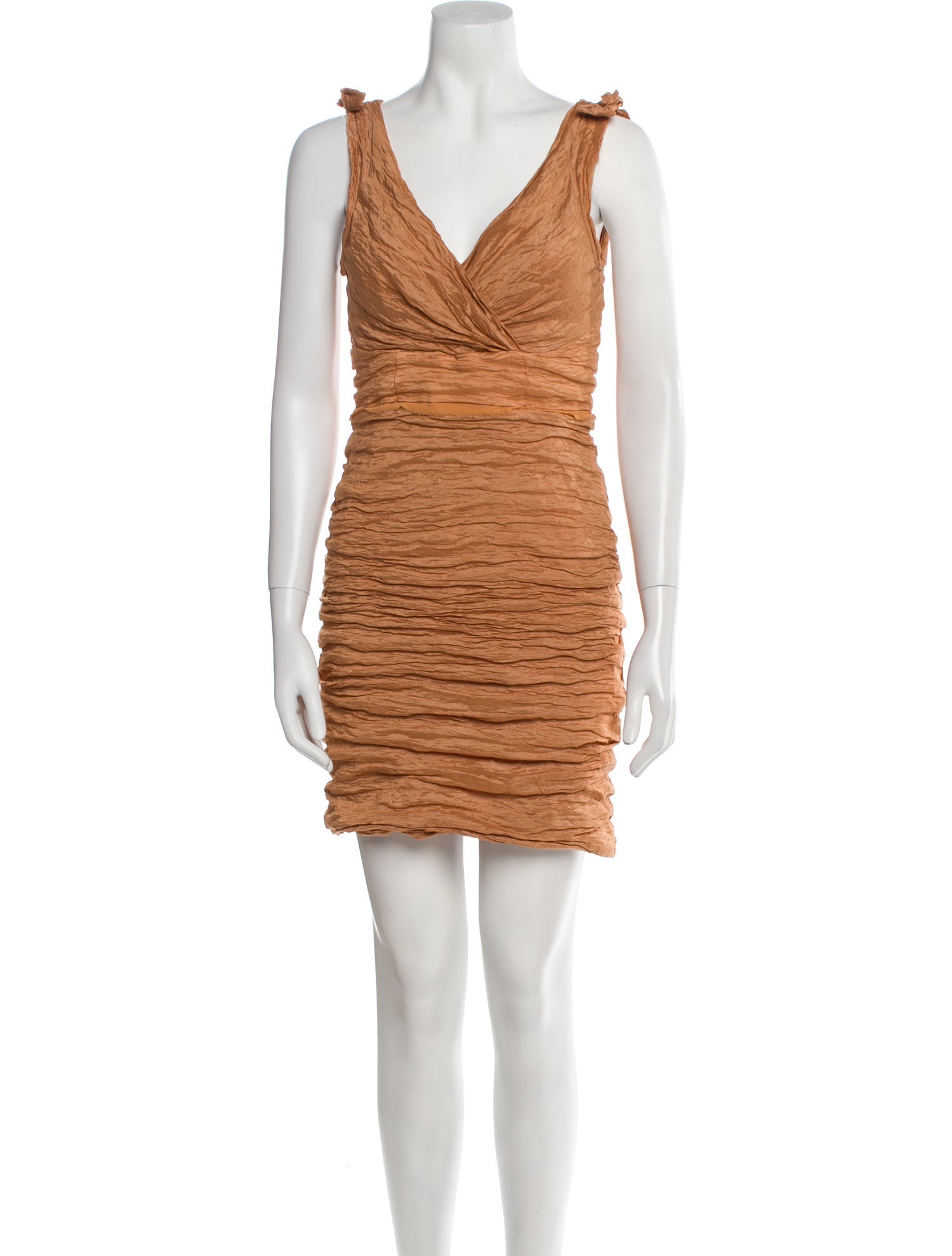 Nicole Miller V-Neck Mini Dress