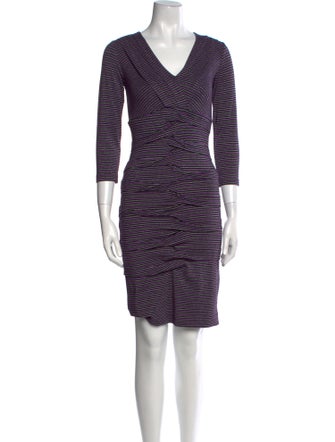 Nicole Miller Striped Mini Dress