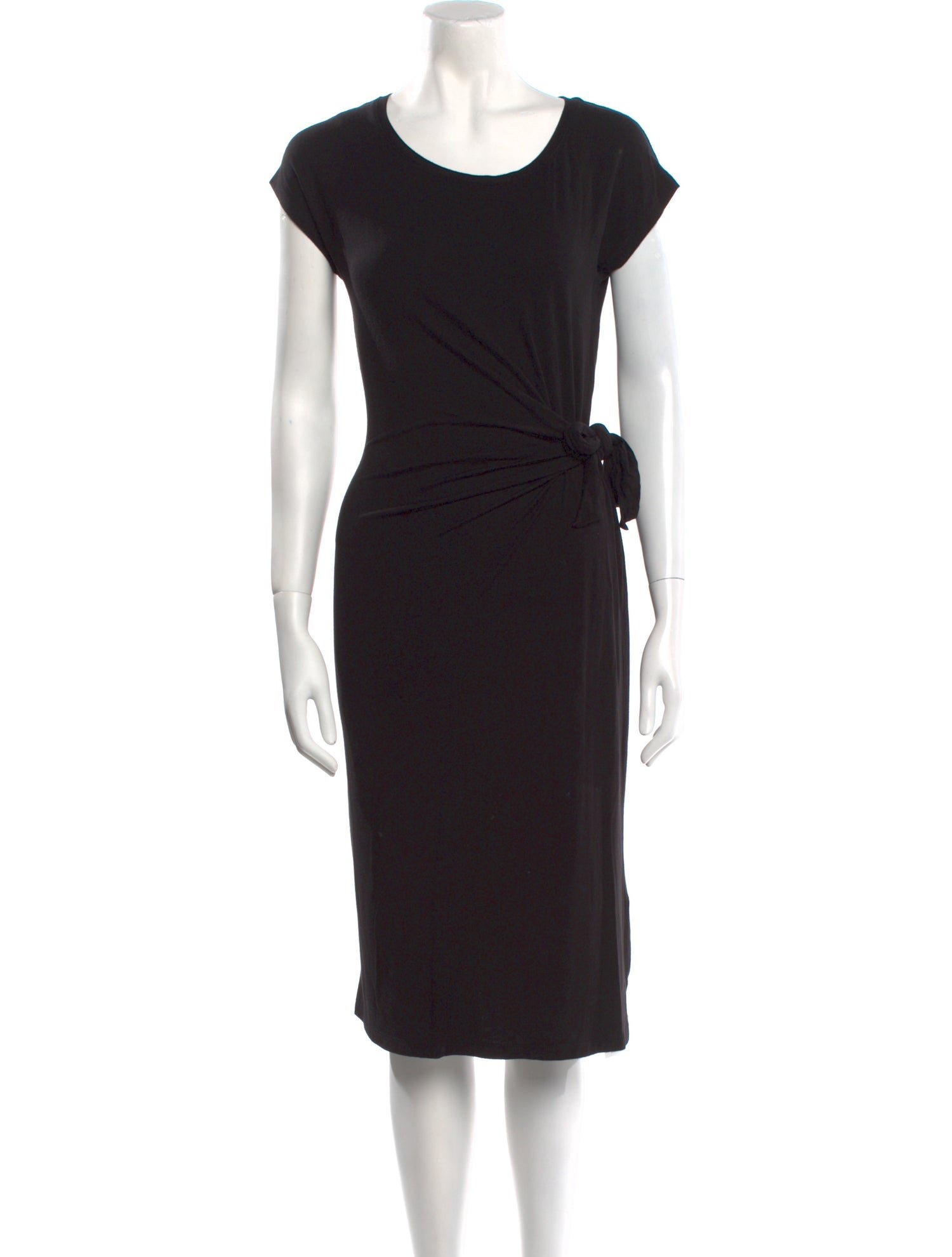 Nicole Miller Scoop Neck Midi Length Dress