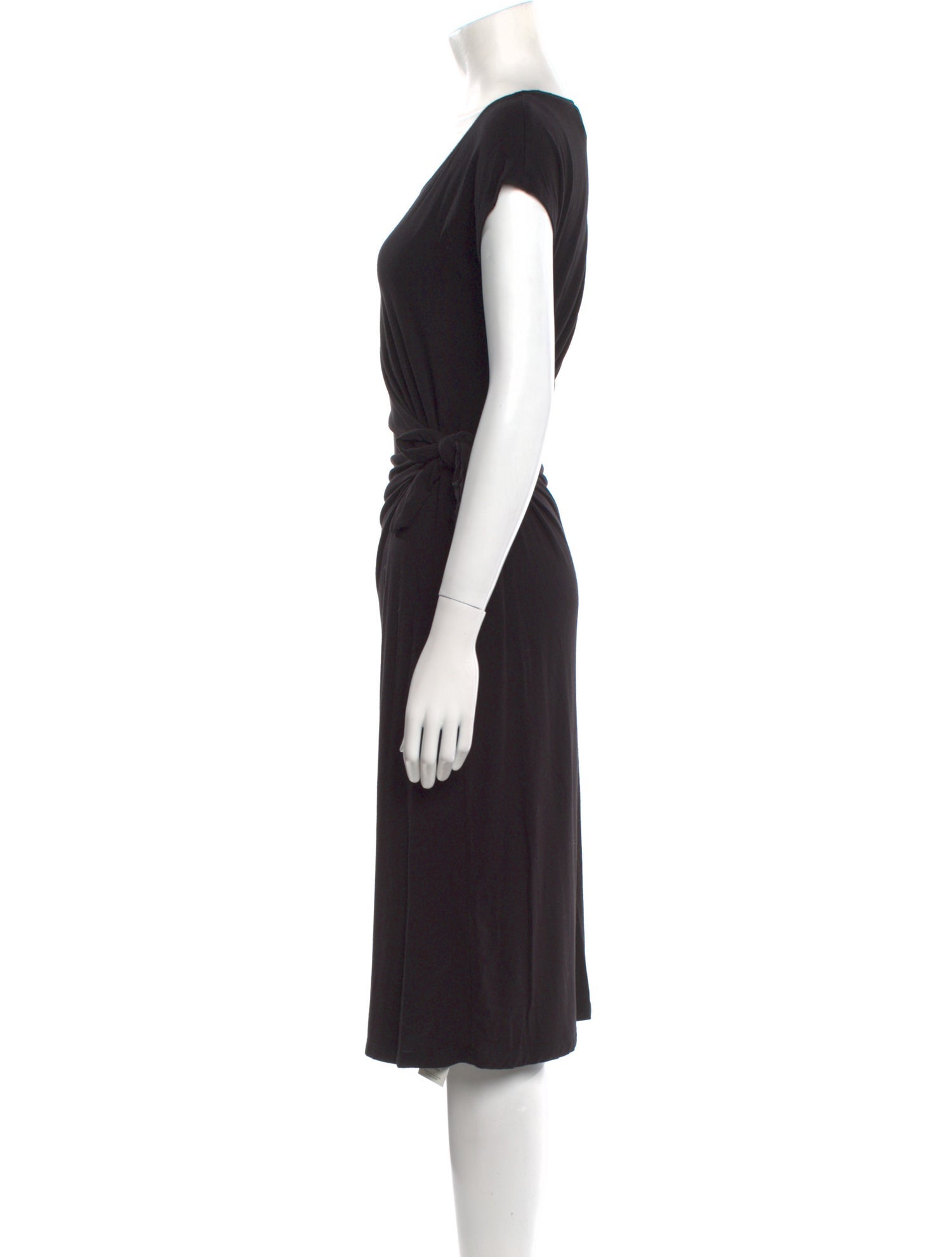 Nicole Miller Scoop Neck Midi Length Dress