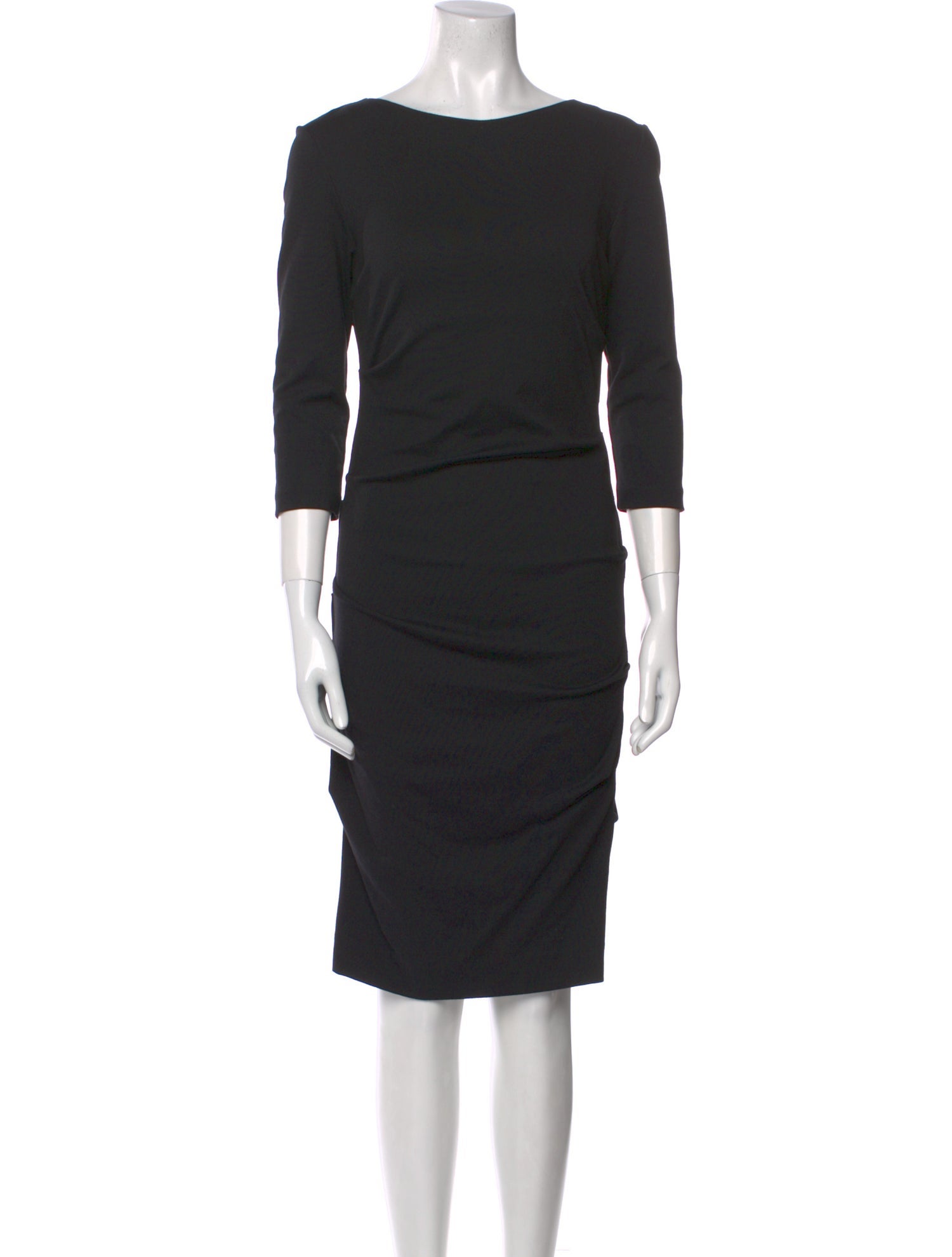 Nicole Miller Bateau Neckline Knee-Length Dress