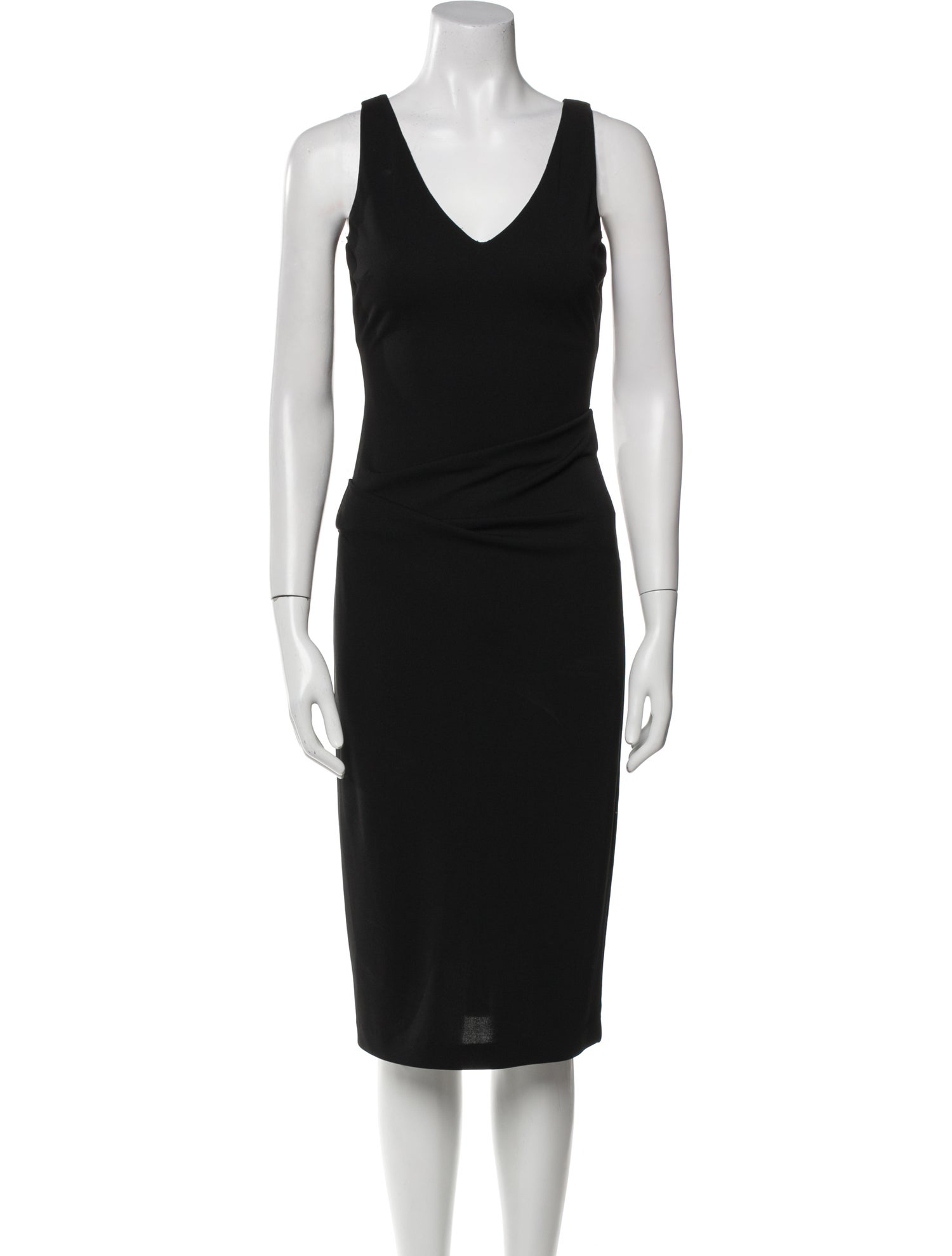 Nicole Miller V-Neck Midi Length Dress