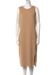 Nicole Miller Scoop Neck Midi Length Dress