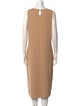 Nicole Miller Scoop Neck Midi Length Dress