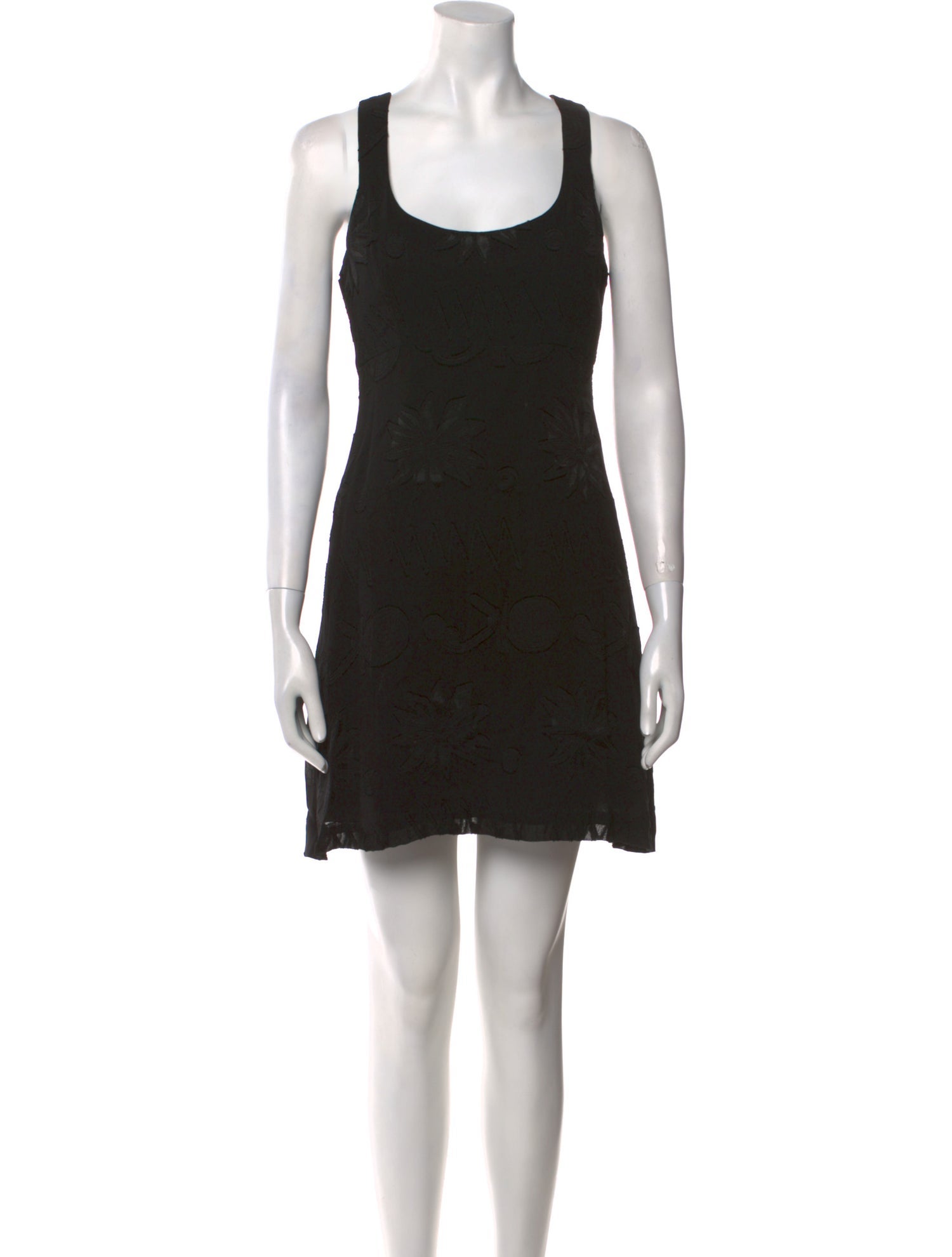 Nicole Miller Scoop Neck Mini Dress