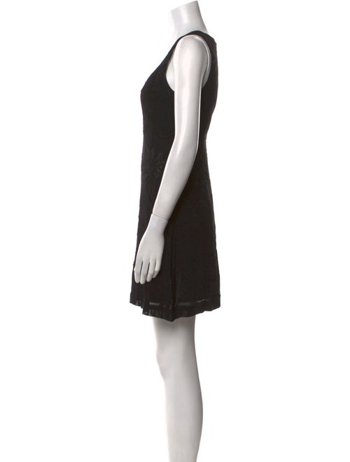 Nicole Miller Scoop Neck Mini Dress