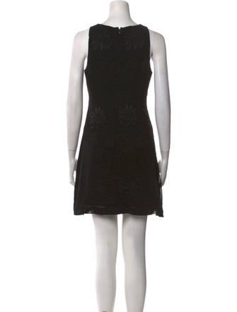 Nicole Miller Scoop Neck Mini Dress