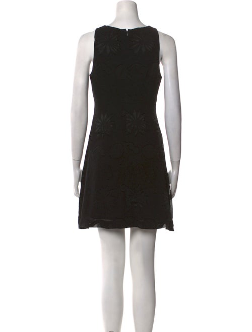 Nicole Miller Scoop Neck Mini Dress