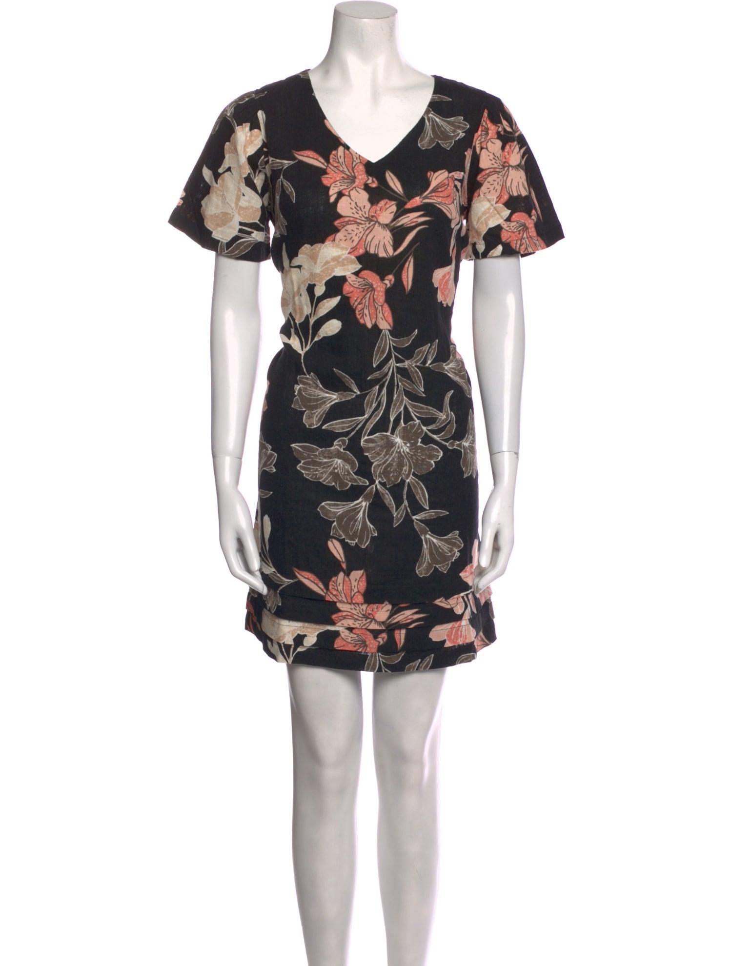 Nicole Miller Floral Print Mini Dress