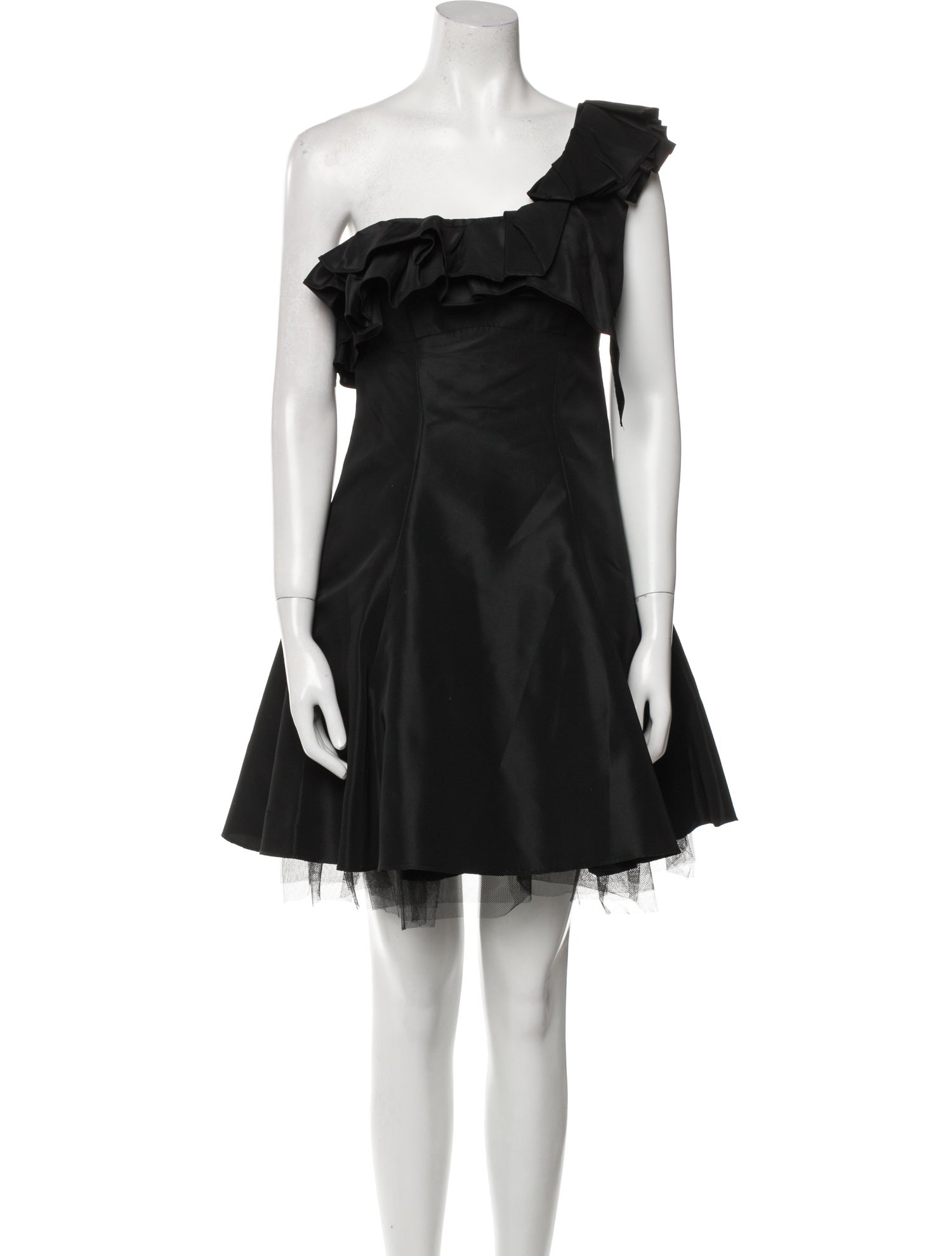 Nicole Miller One-Shoulder Mini Dress