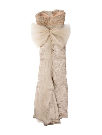 Nicole Miller Strapless Long Dress