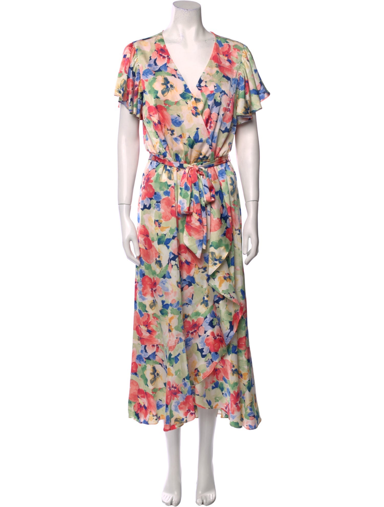 Nicole Miller Floral Print Midi Length Dress w/ Tags