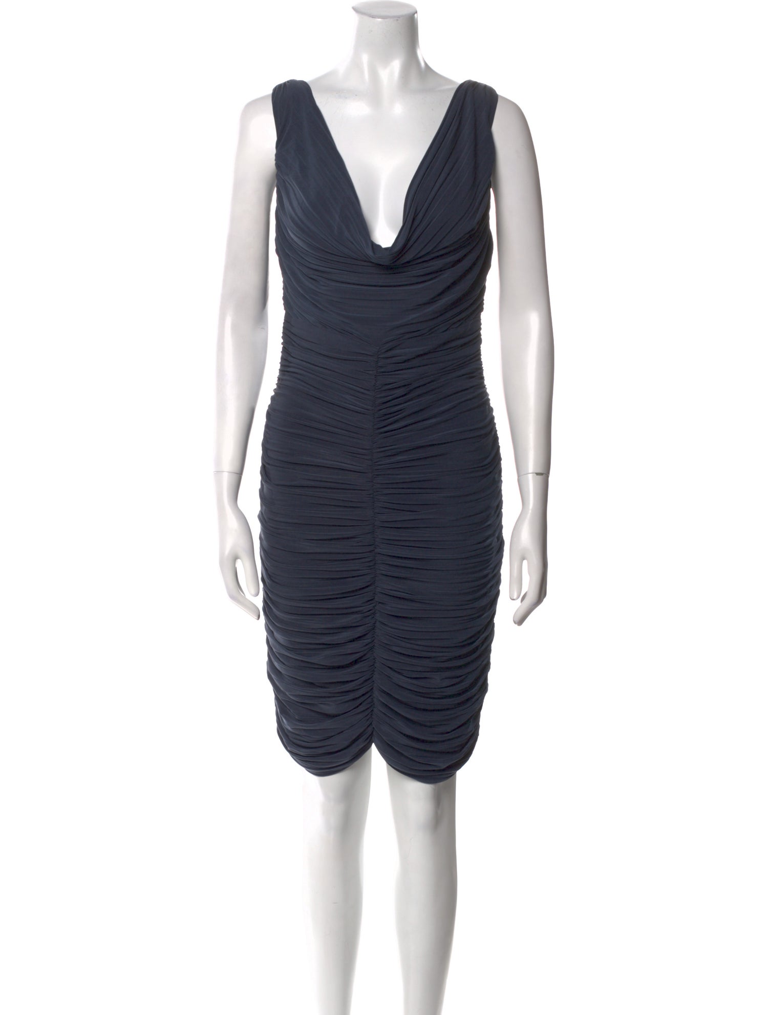 Nicole Miller Cowl Neck Knee-Length Dress