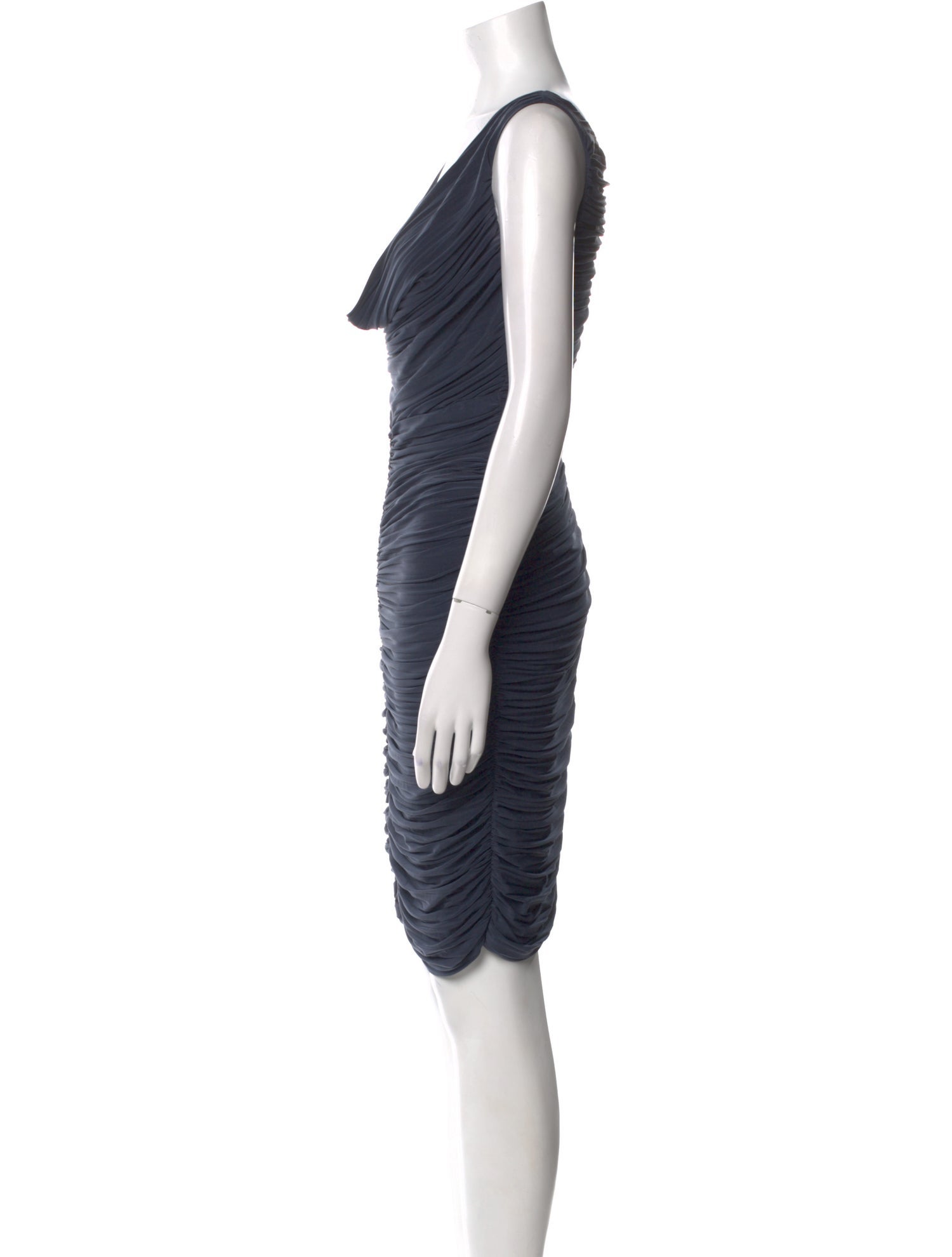 Nicole Miller Cowl Neck Knee-Length Dress