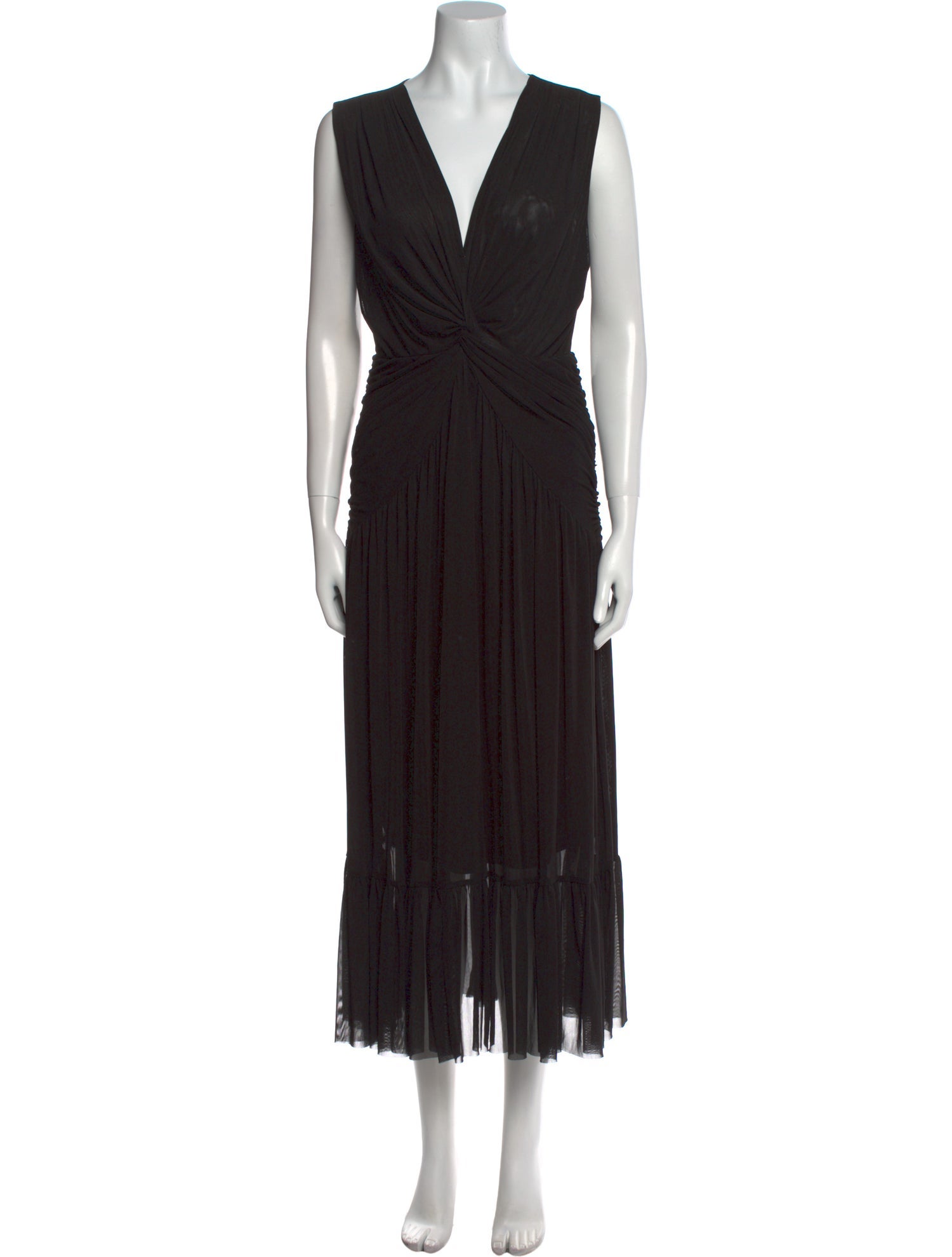 Nicole Miller V-Neck Midi Length Dress