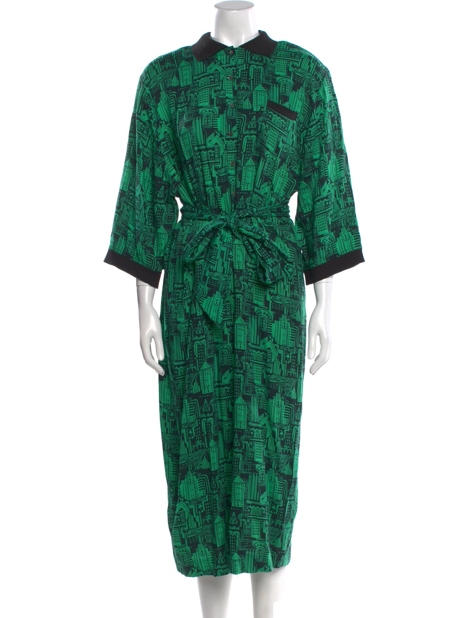 Nicole Miller Printed Long Dress