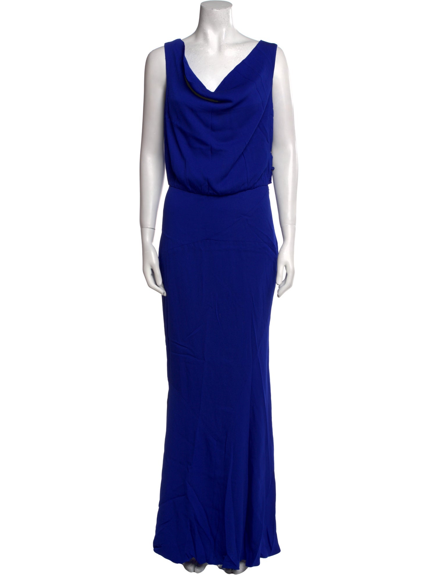 Nicole Miller Cowl Neck Long Dress