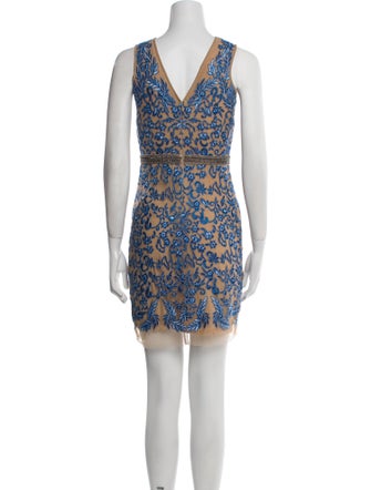 Nicole Miller Printed Mini Dress