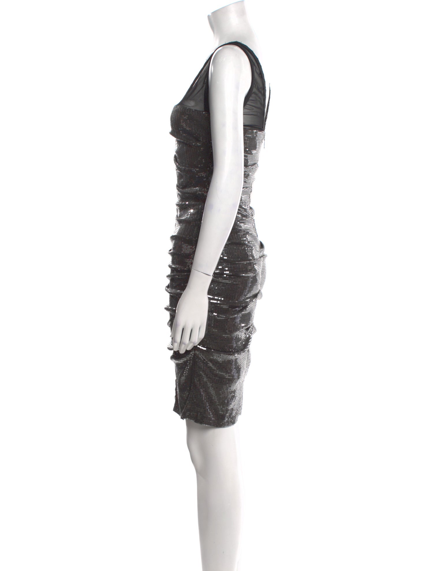 Nicole Miller V-Neck Mini Dress