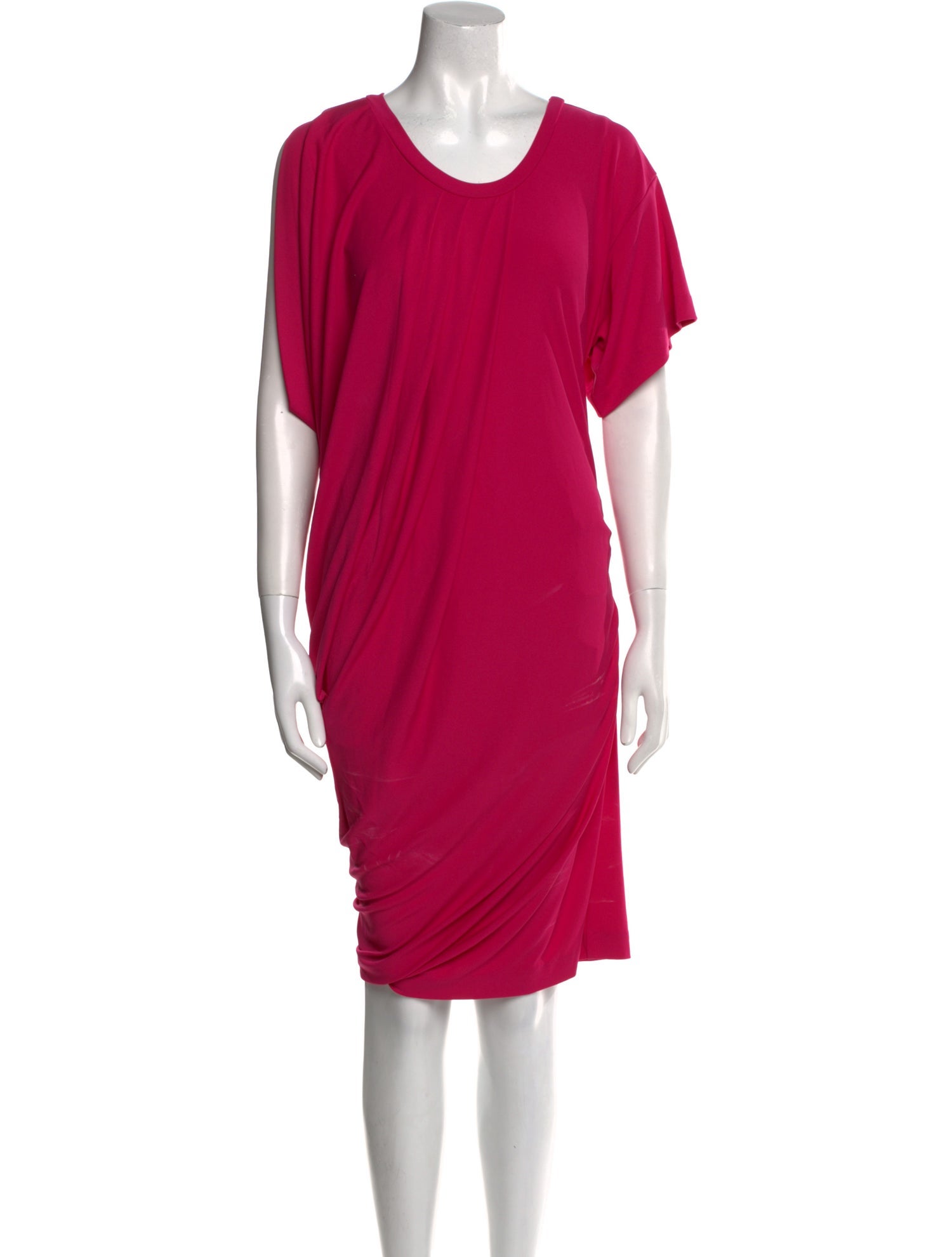 Nicole Miller Scoop Neck Midi Length Dress