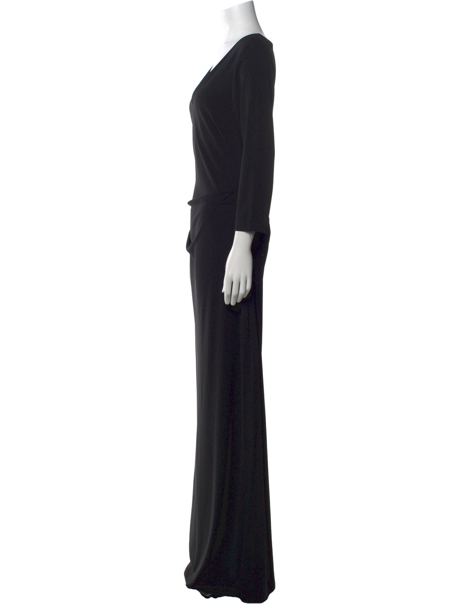 Nicole Miller V-Neck Long Dress