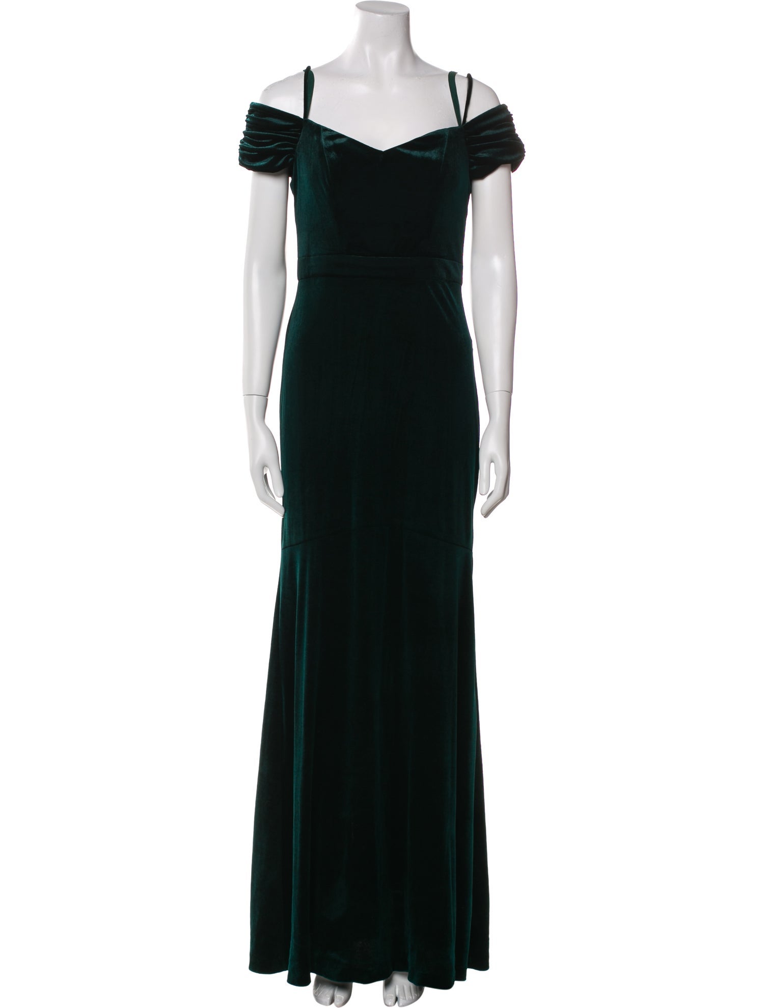 Nicole Miller Off-The-Shoulder Long Dress