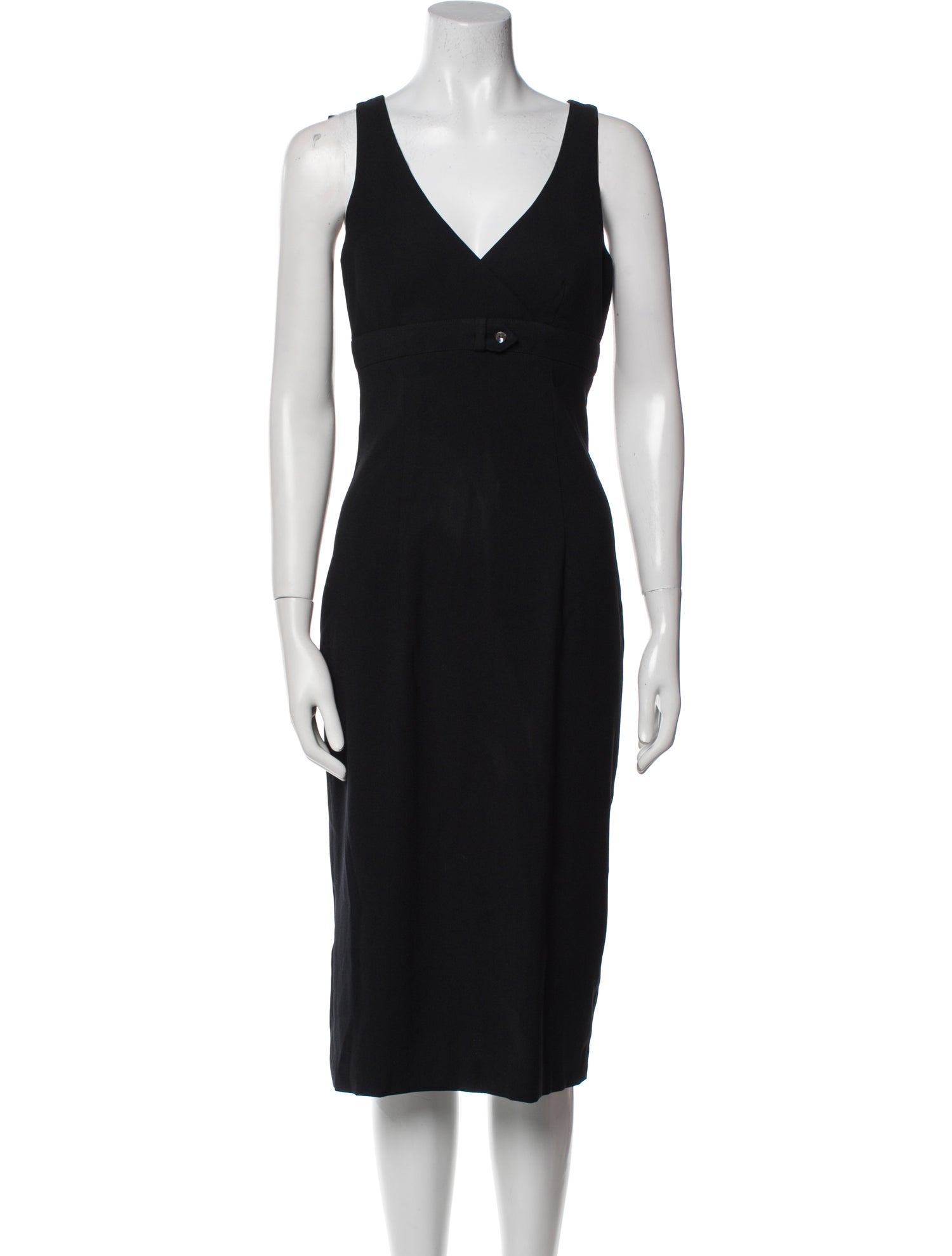 Nicole Miller V-Neck Midi Length Dress