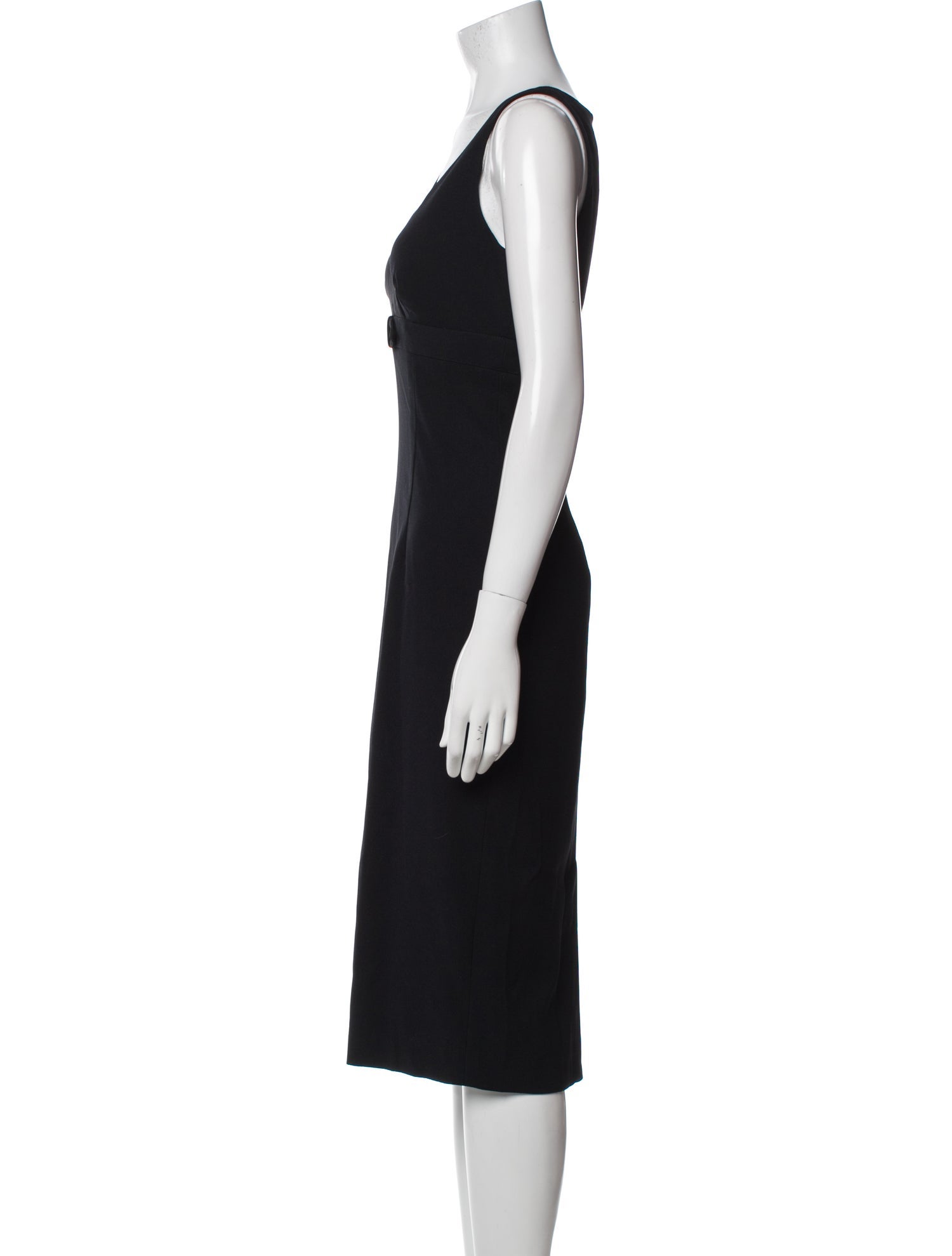 Nicole Miller V-Neck Midi Length Dress