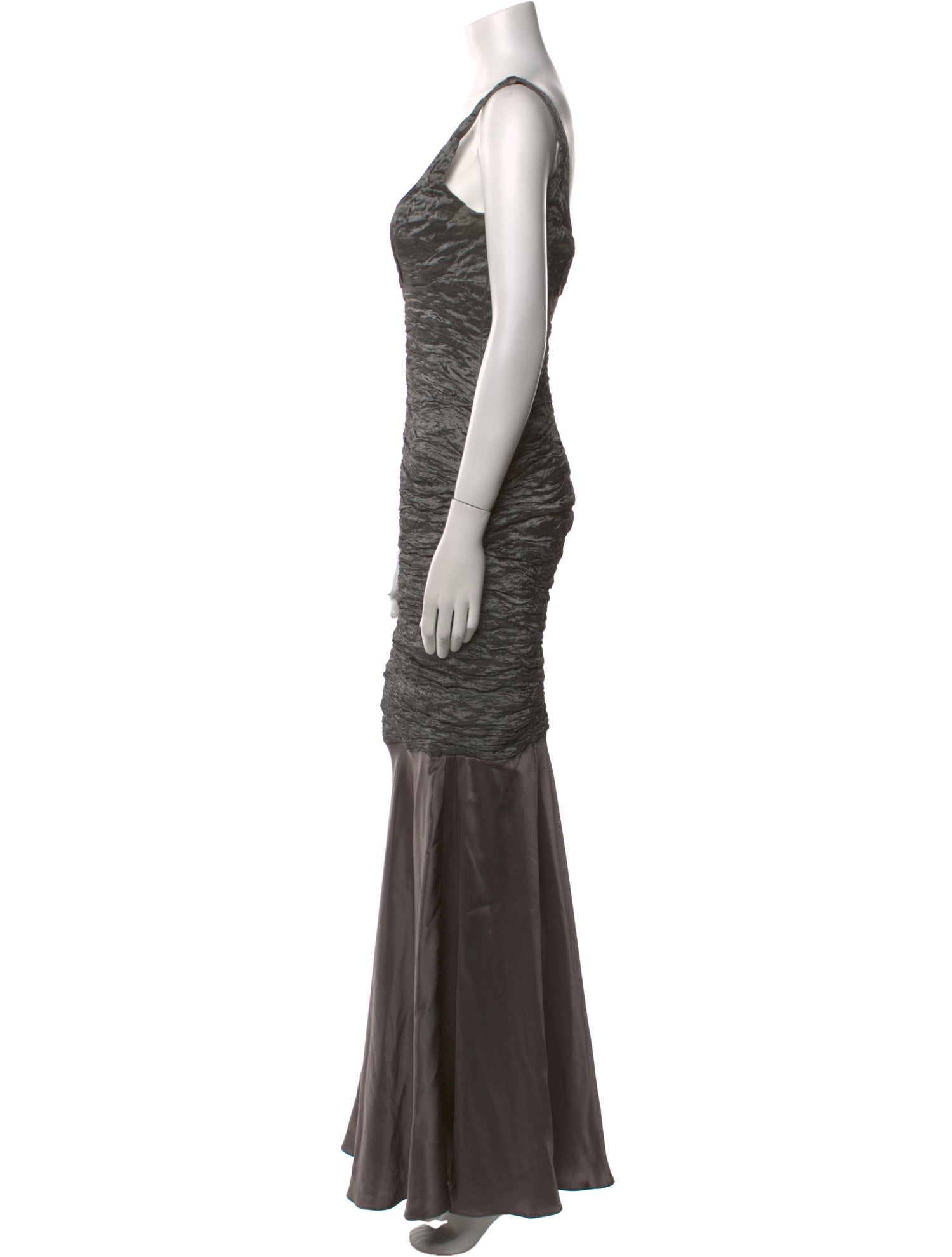 Nicole Miller Scoop Neck Long Dress