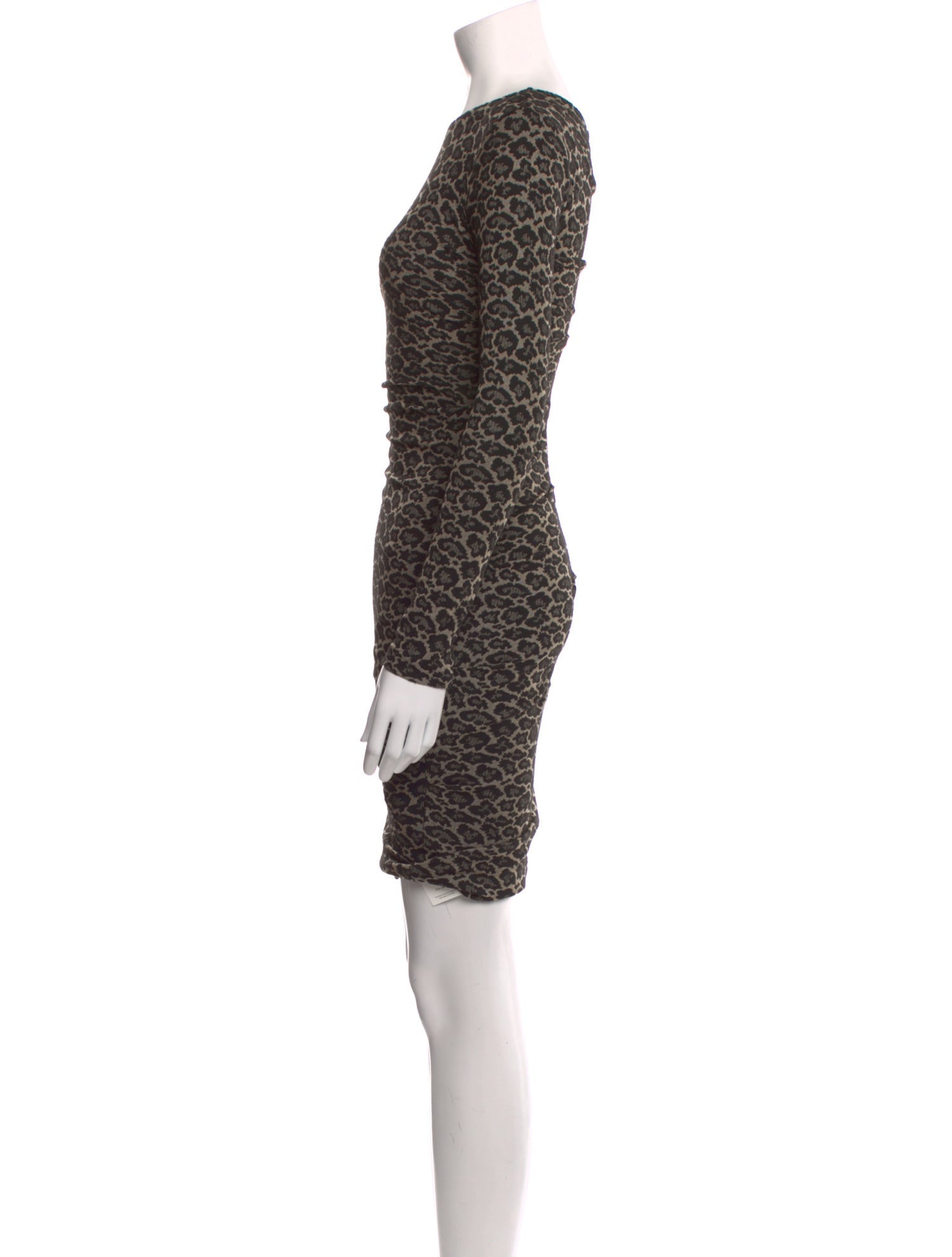Nicole Miller Animal Print Knee-Length Dress
