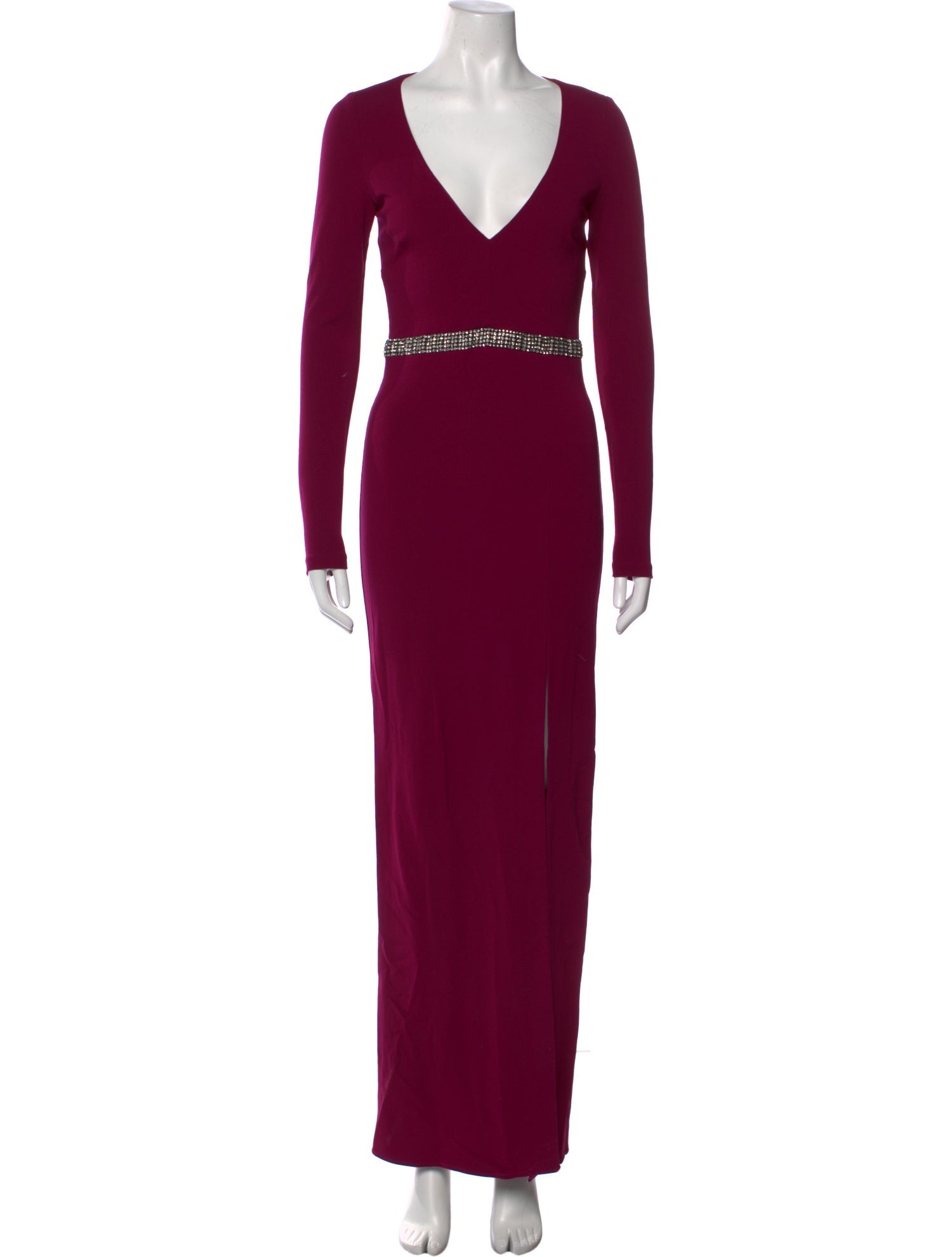 Nicole Miller V-Neck Long Dress