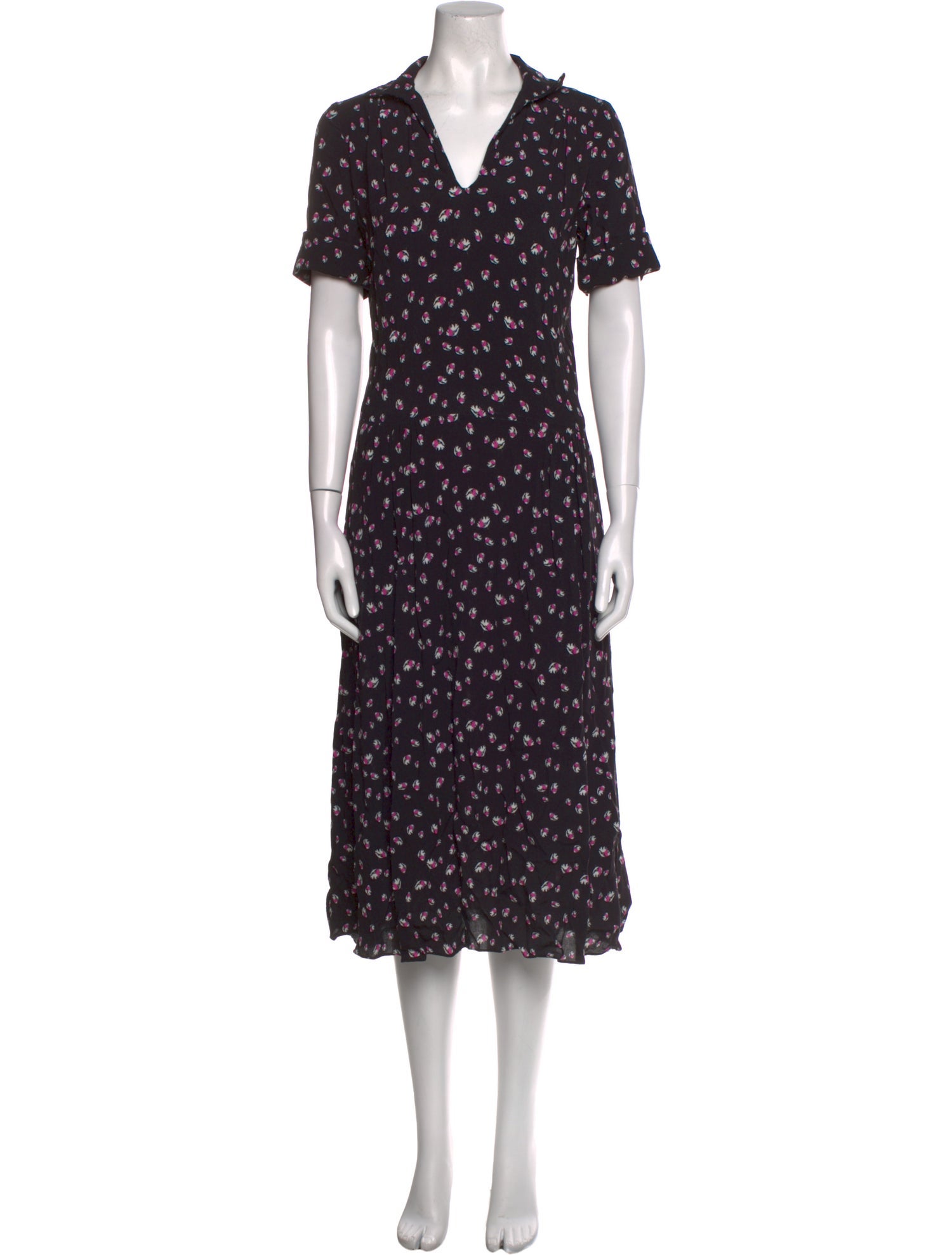 Nicole Miller Floral Print Midi Length Dress
