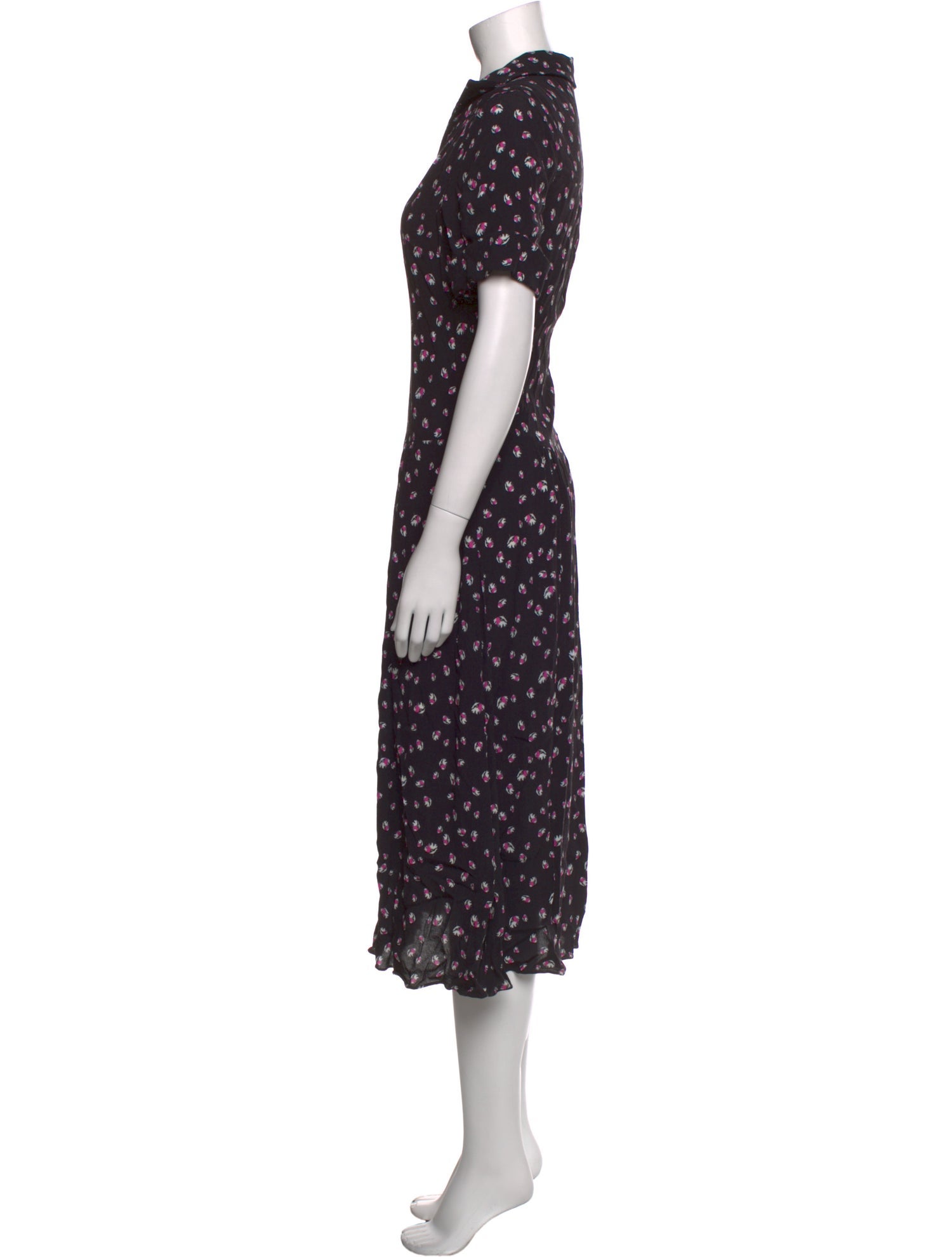 Nicole Miller Floral Print Midi Length Dress